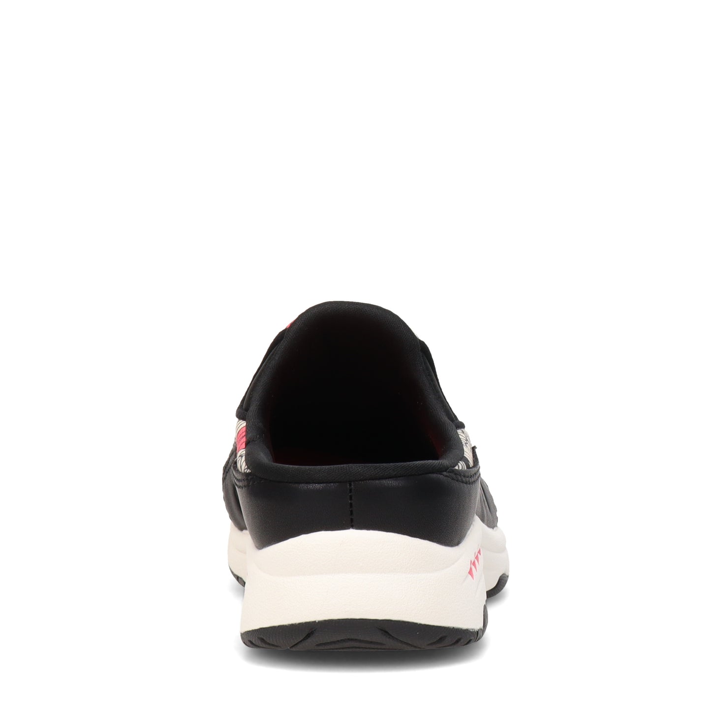 Peltz Shoes Women's Easy Spirit Traveltime Classic Clog BLACK CREAM TRAVTIME575-001