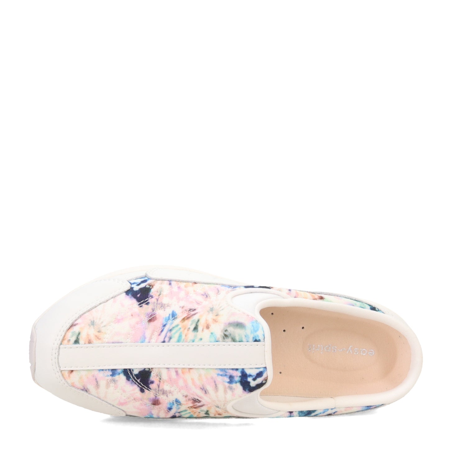Peltz Shoes Women's Easy Spirit Traveltime Clog OFF WHITE MULTI TRAVTIME592-140