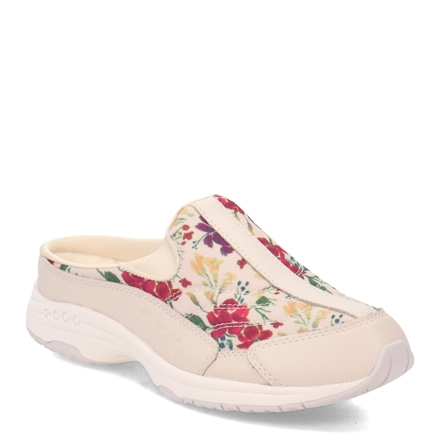 Peltz Shoes Women's Easy Spirit Traveltime Clog NATURAL FLORAL TTIME585-110