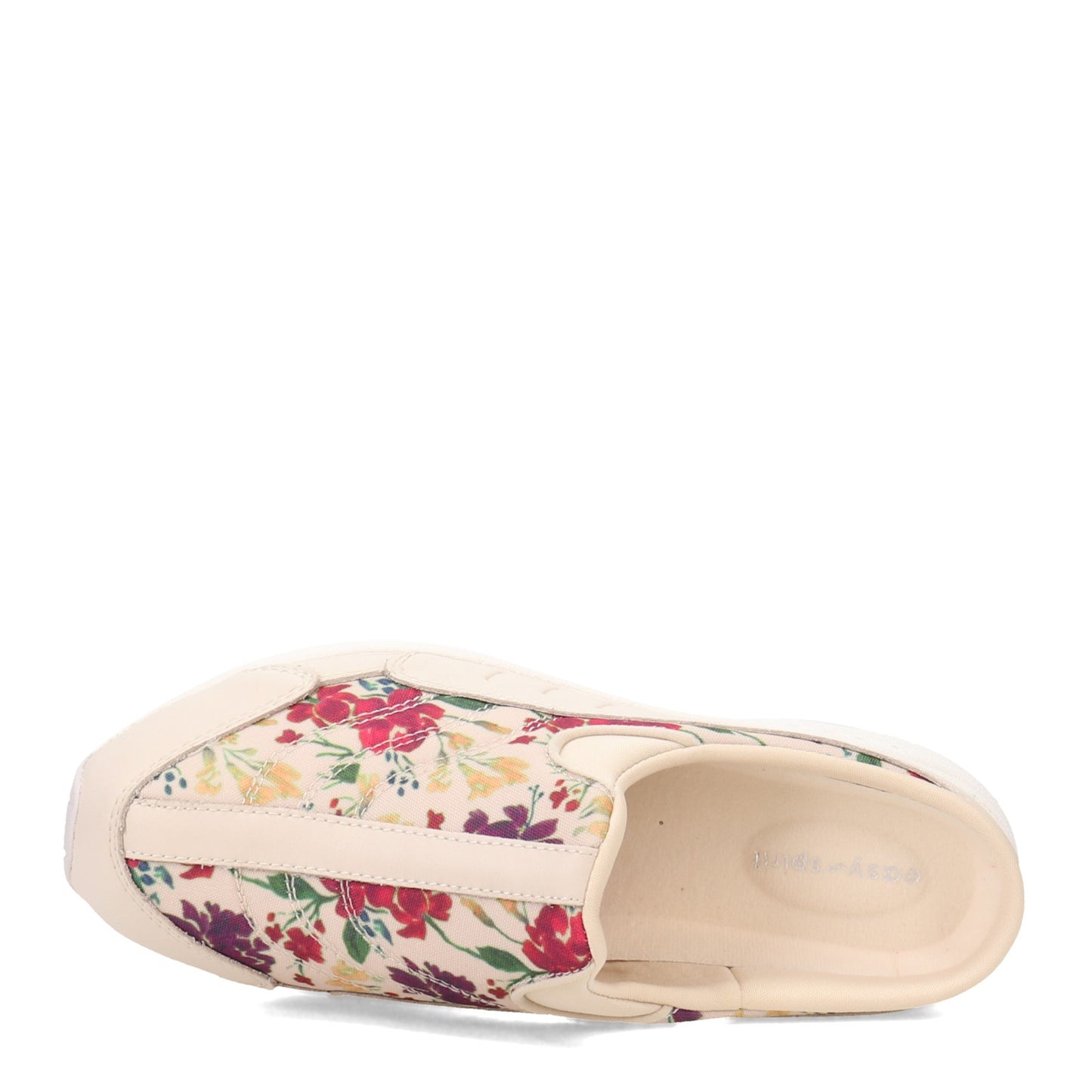 Peltz Shoes Women's Easy Spirit Traveltime Clog NATURAL FLORAL TTIME585-110