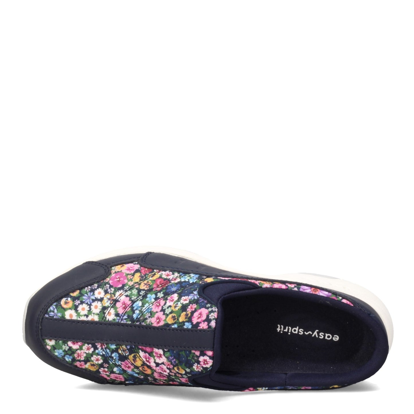 Peltz Shoes Women's Easy Spirit Traveltime Classic Clog NAVY FLORAL TTIME594-400