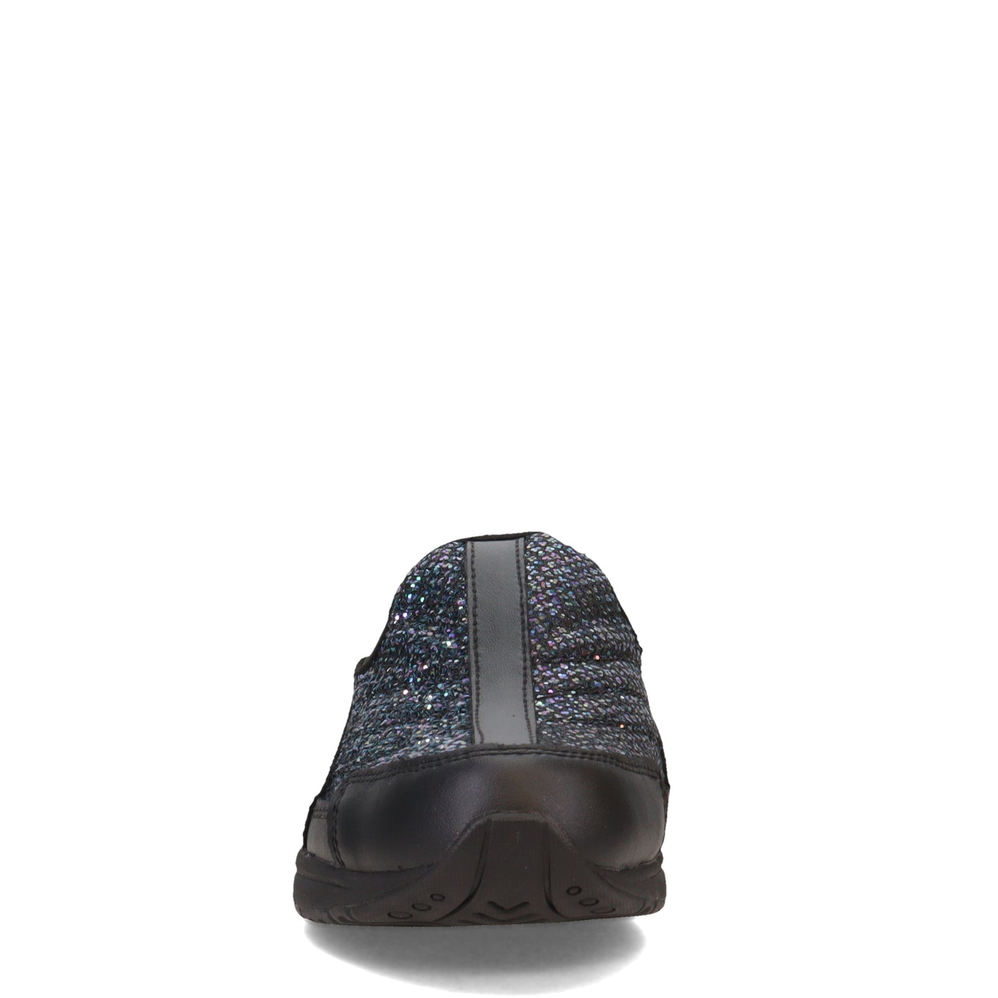 Peltz Shoes Women's Easy Spirit Traveltime Classic Clog BLACK GLITTER TTIME638-001