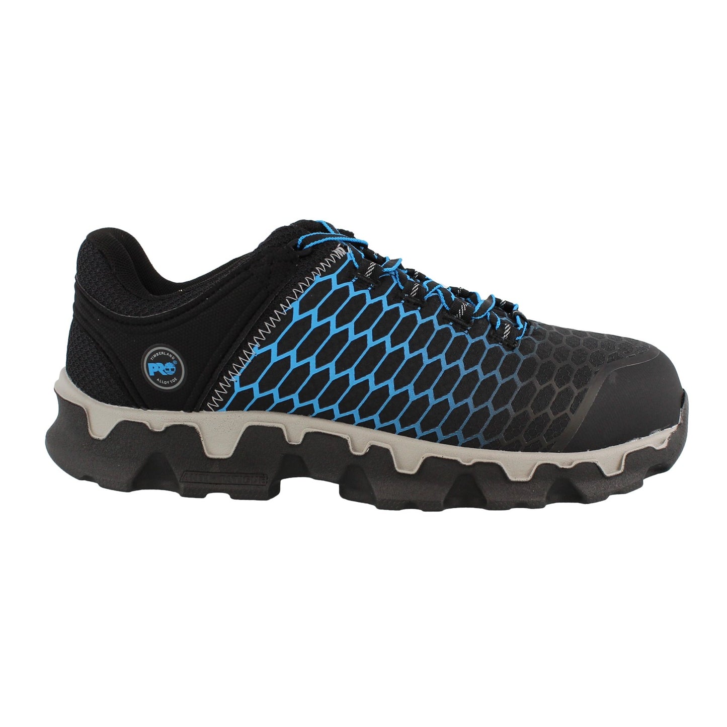 Peltz Shoes Men's Timberland Pro Powertrain Alloy EH BLACK BLUE TB0A1HRU001