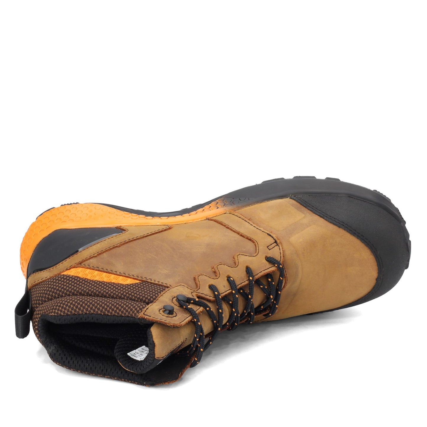 Peltz Shoes Men's Timberland Pro Reaxion Mid Comp Toe Work Boot BROWN ORANGE TB0A1ZR1214