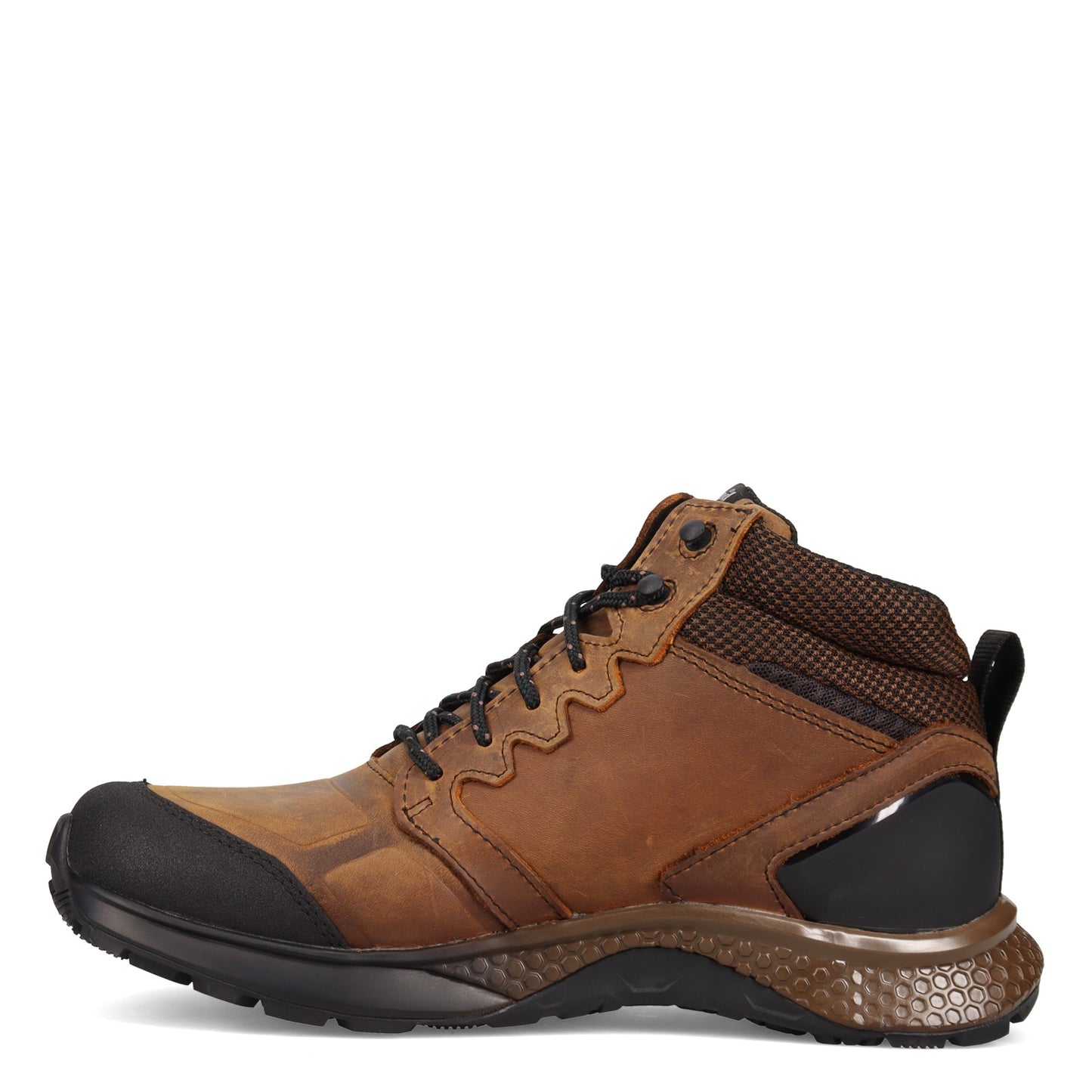 Peltz Shoes Men's Timberland Pro Reaxion Mid Soft Toe Work Boot BROWN TB0A27BG214