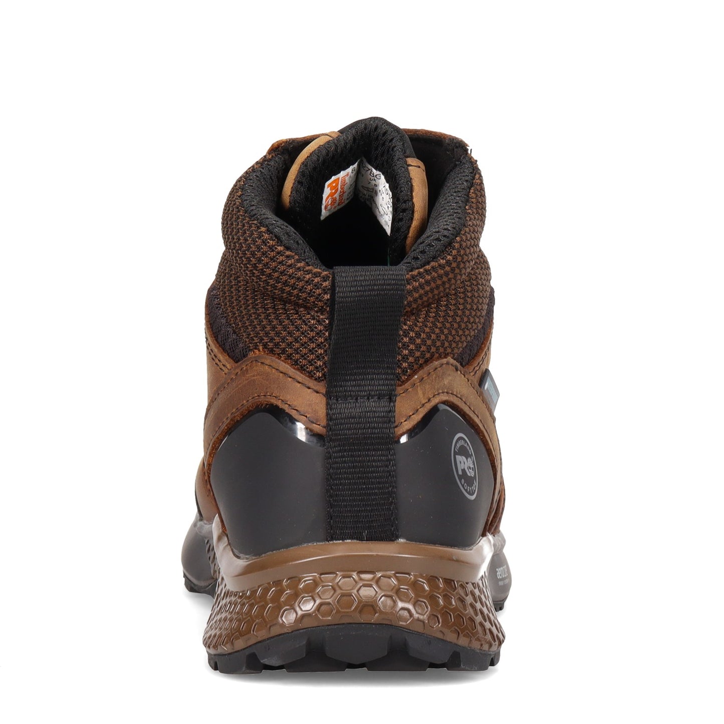 Peltz Shoes Men's Timberland Pro Reaxion Mid Soft Toe Work Boot BROWN TB0A27BG214