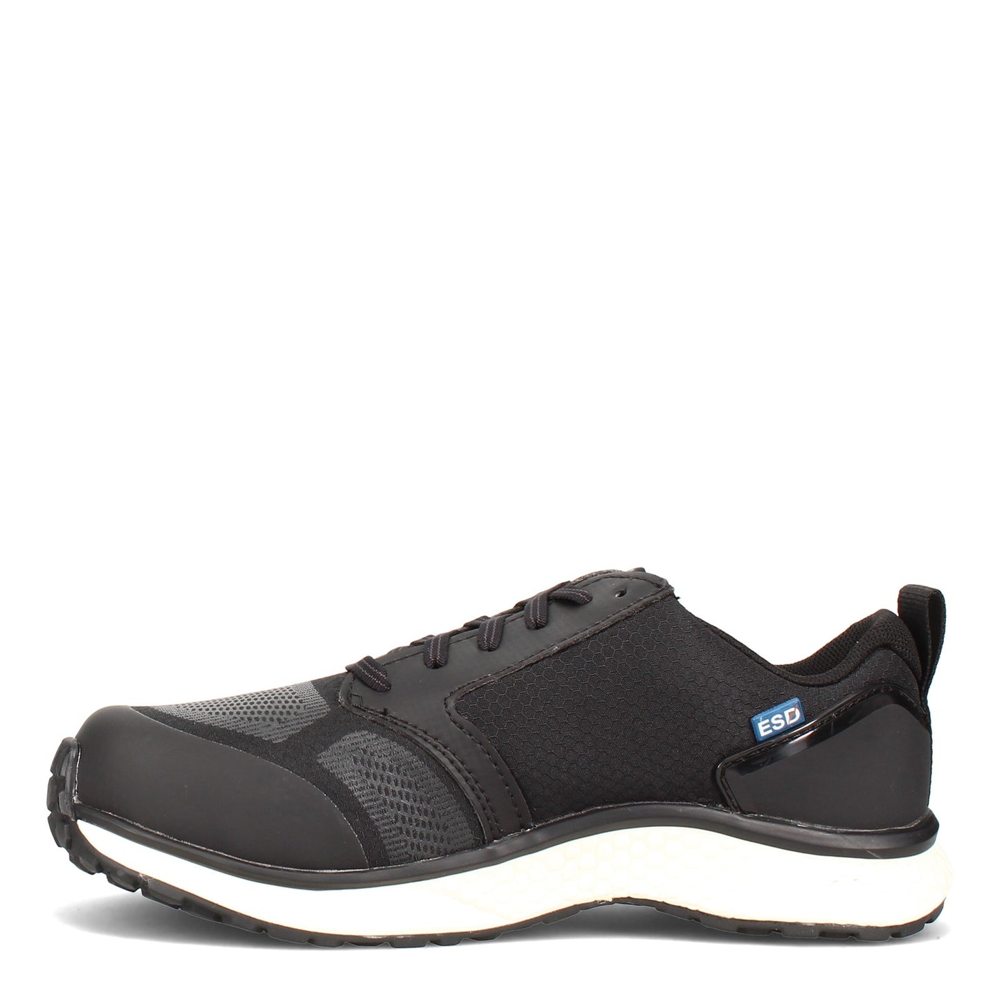 Peltz Shoes Women's Timberland Pro Reaxion Low Comp Toe Work Shoe BLACK / WHITE TB0A27D1