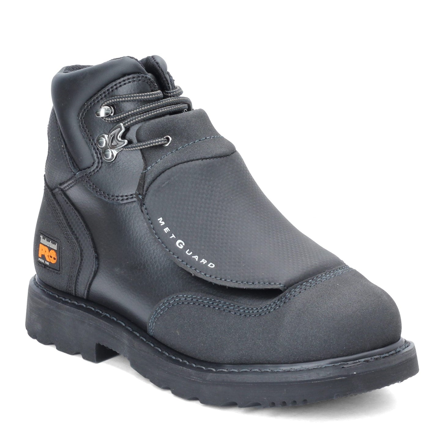 Peltz Shoes Men's Timberland External Met Guard 6 Work Boot Black: Black TB040000001