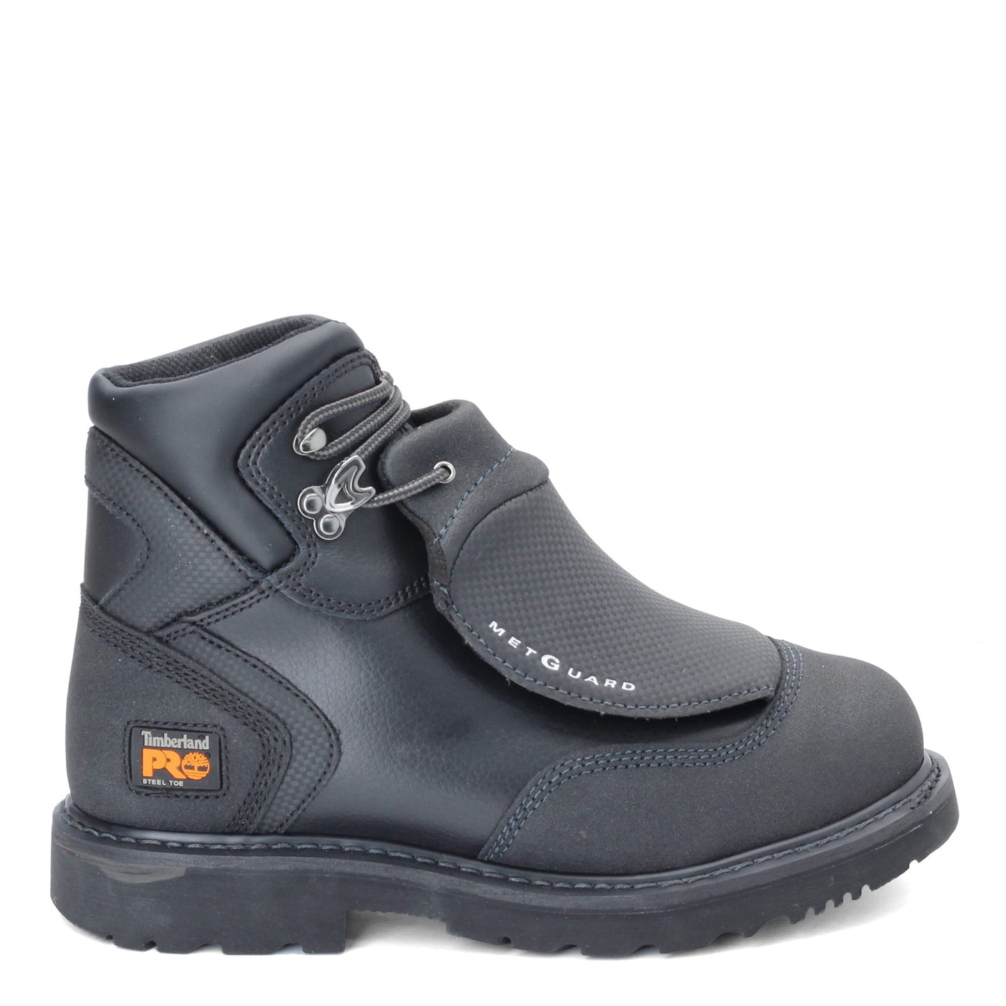 Peltz Shoes Men's Timberland External Met Guard 6 Work Boot Black: Black TB040000001