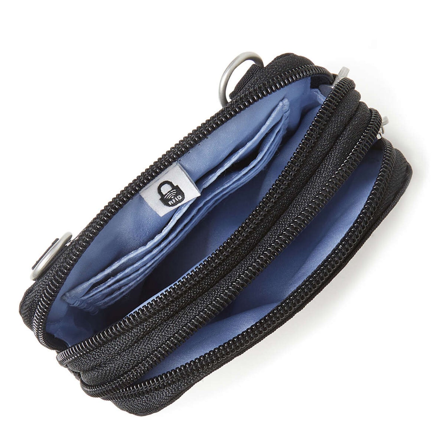 Peltz Shoes Baggilini Take Two Rfid Bryant Crossbody BLACK TBR401-BLACK