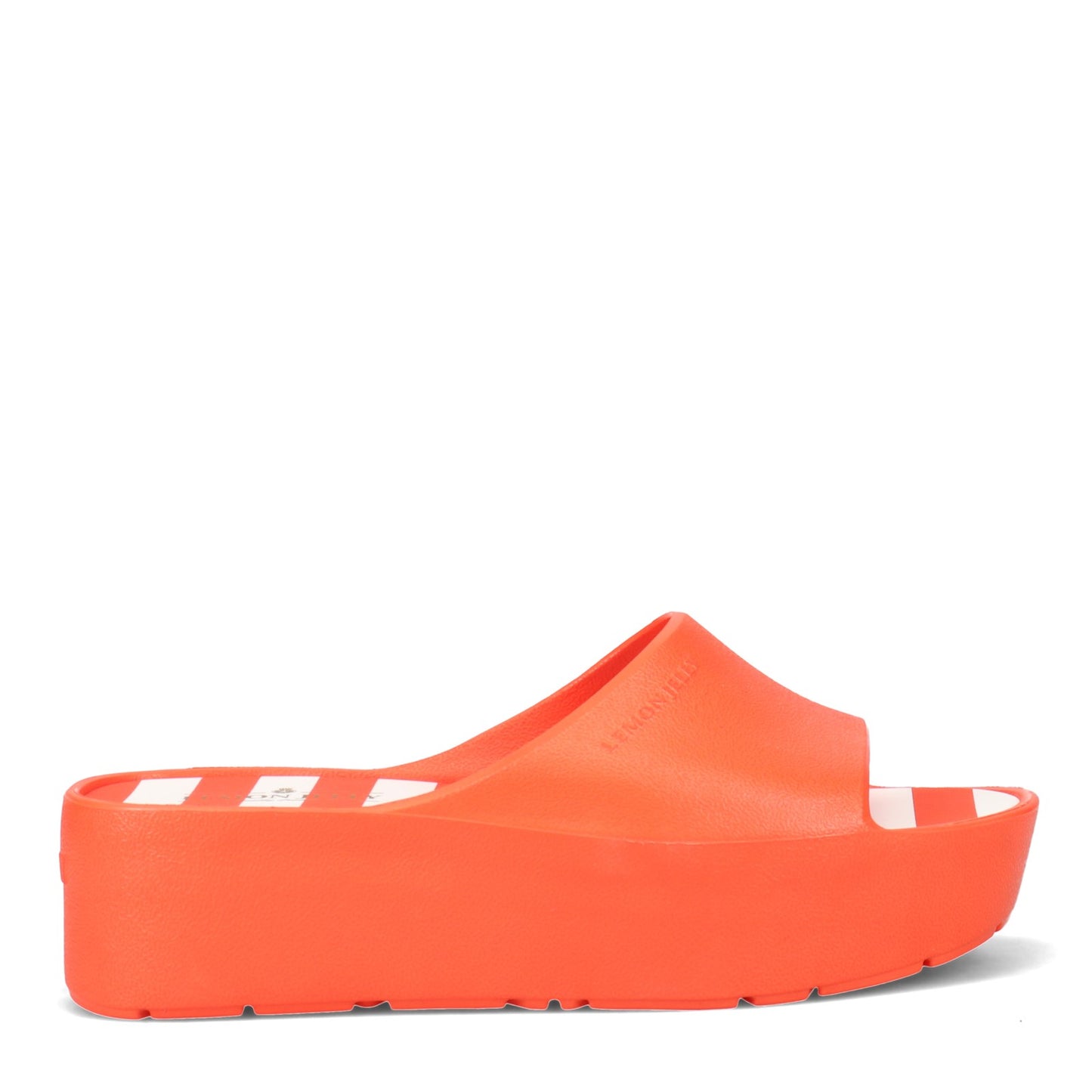 Peltz Shoes Women's Lemon Jelly Teela Slide ORANGE TEELA03-ARANCIO
