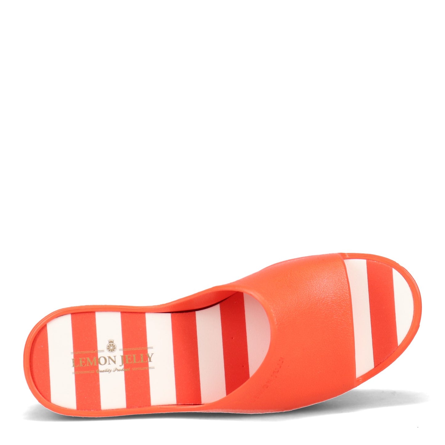 Peltz Shoes Women's Lemon Jelly Teela Slide ORANGE TEELA03-ARANCIO