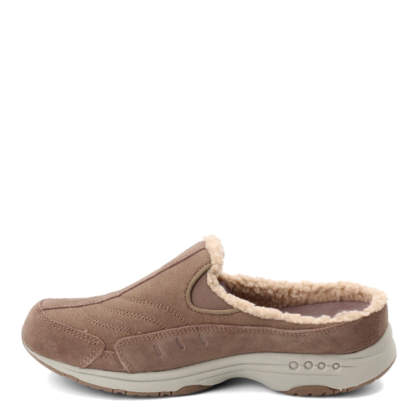 Peltz Shoes Women's Easy Spirit Travelfuzz Clog TAUPE TRAVELFUZZ-240