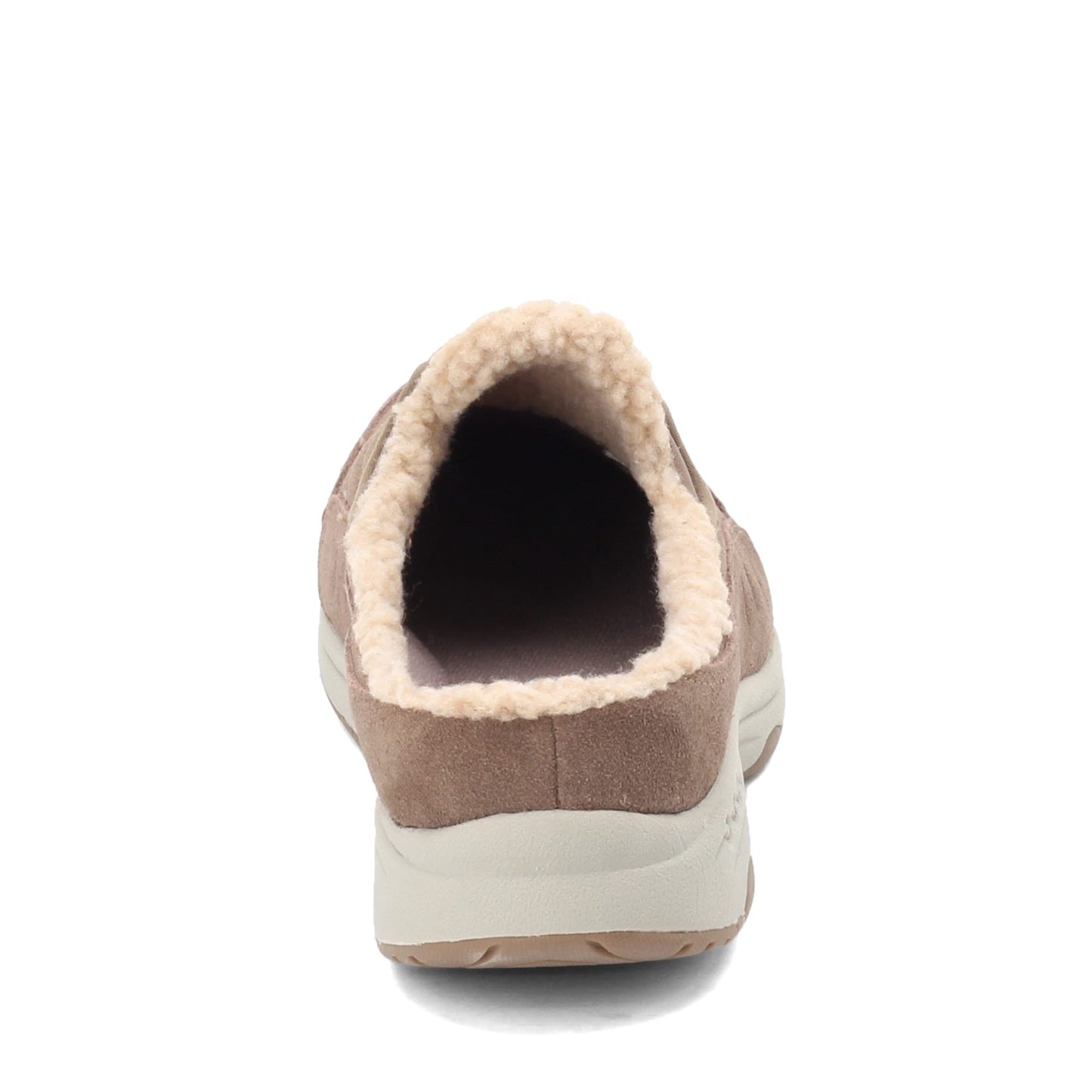 Peltz Shoes Women's Easy Spirit Travelfuzz Clog TAUPE TRAVELFUZZ-240