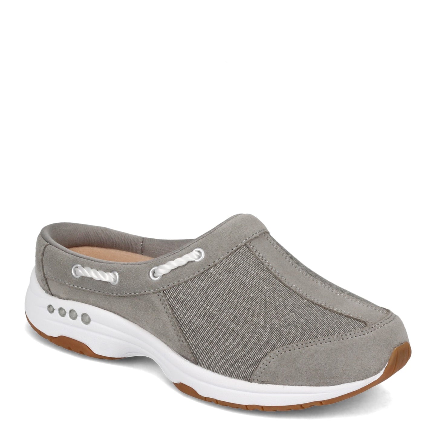 Peltz Shoes Women's Easy Spirit Travelport Clog GREY TRAVPORT23-060
