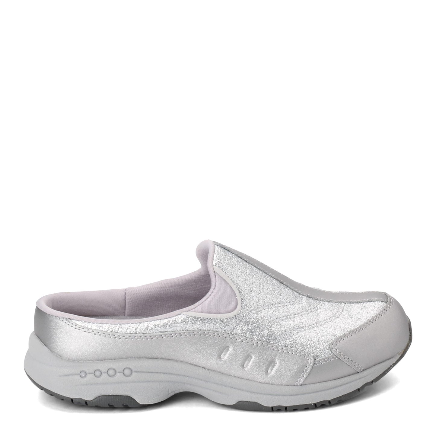 Peltz Shoes Women's Easy Spirit Traveltime Classic Clog SILVER TRAVTIME481-040