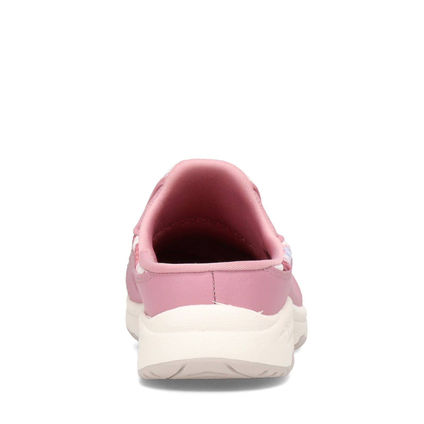 Peltz Shoes Women's Easy Spirit Traveltime Classic Clog PINK WHITE TRAVTIME513-660