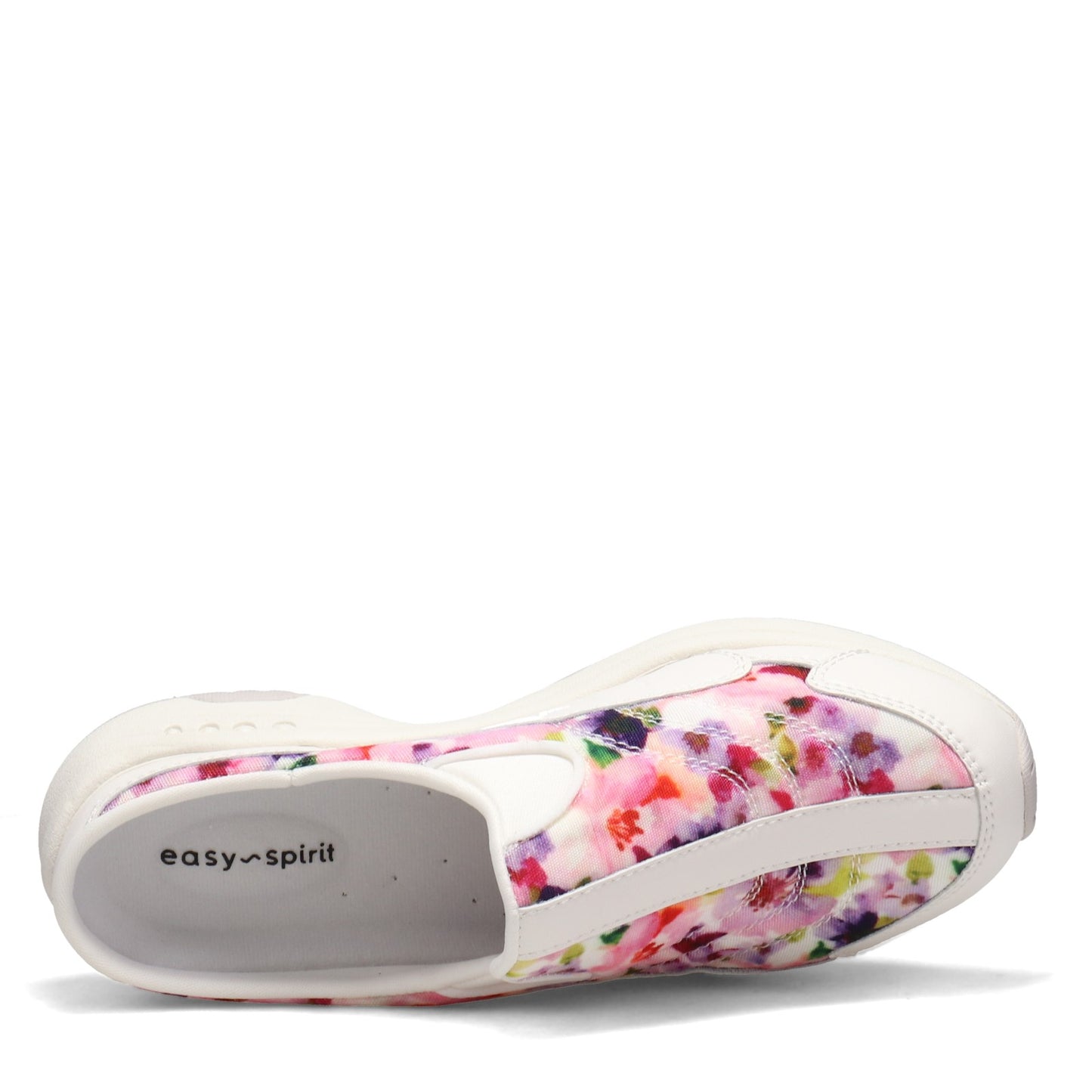 Peltz Shoes Women's Easy Spirit Traveltime Clog WHITE / SPRING FLOWE TRAVTIME525-140