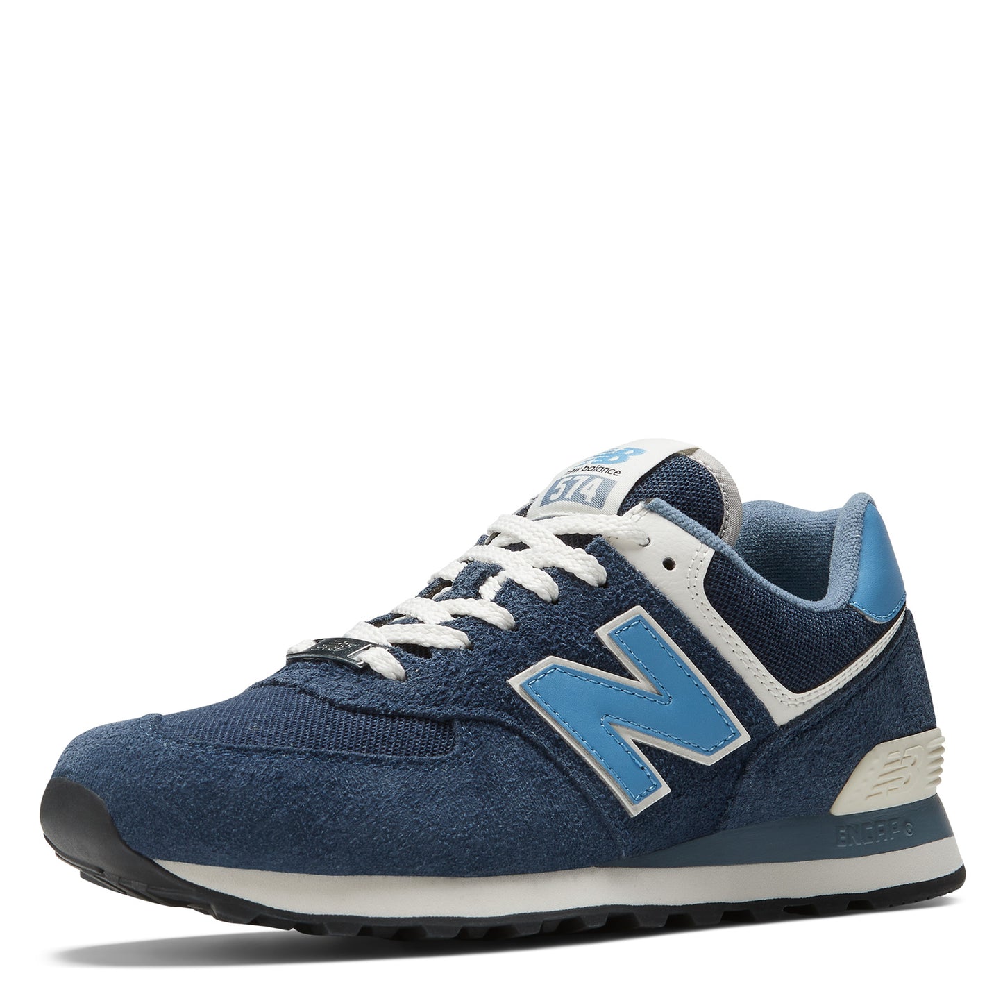 Peltz Shoes Unisex New Balance 574v2 Sneaker NAVY/LIGHT BLUE U574EZ2