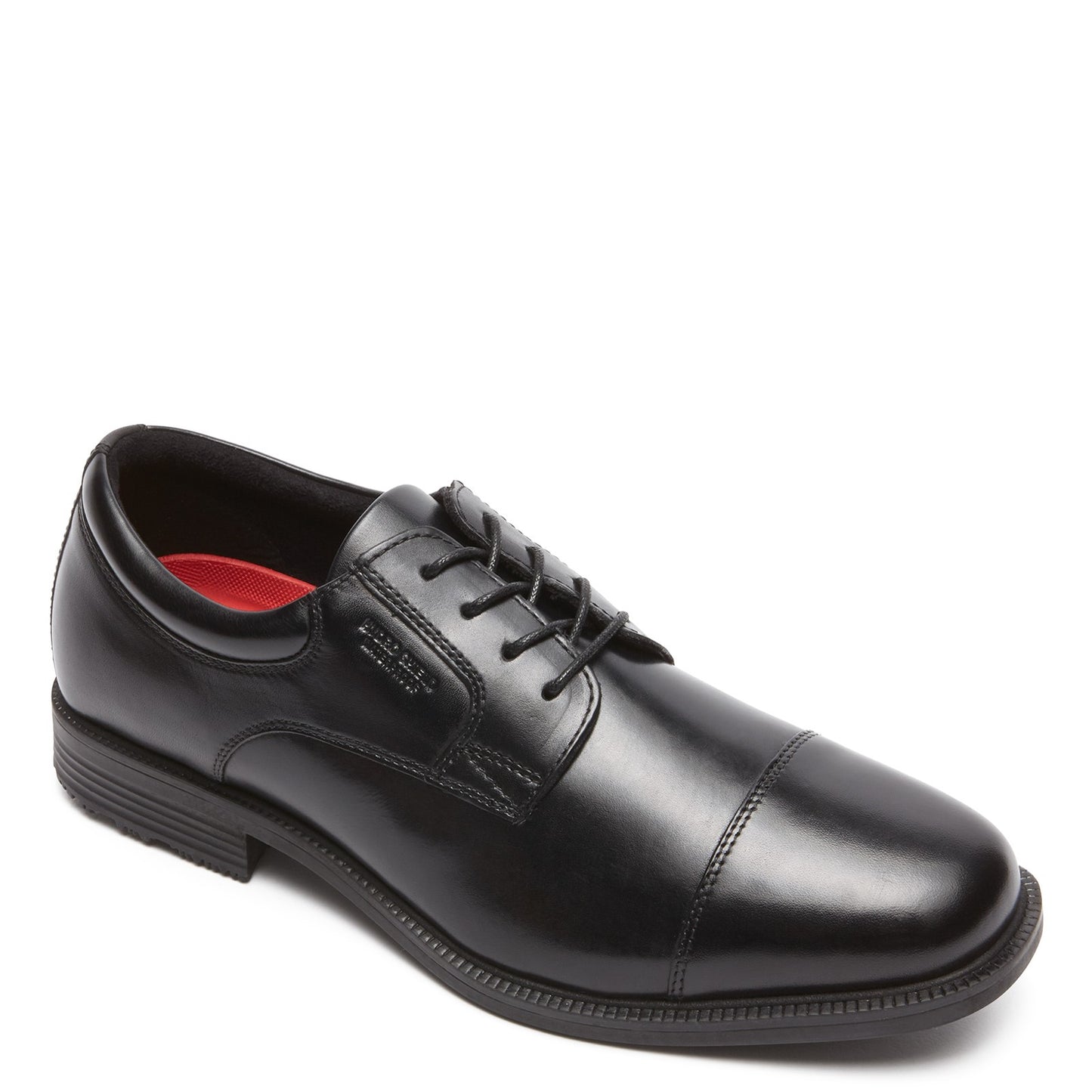 Peltz Shoes Men's Rockport Essential Details Waterproof Cap Toe Oxford BLACK V73839