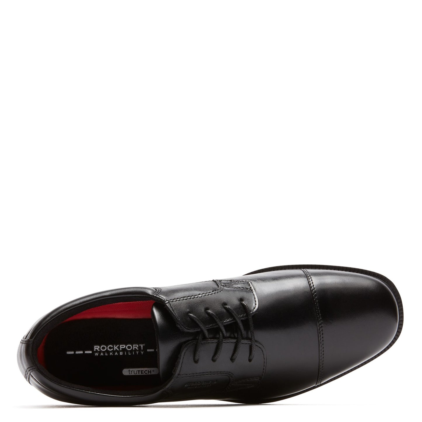 Peltz Shoes Men's Rockport Essential Details Waterproof Cap Toe Oxford BLACK V73839