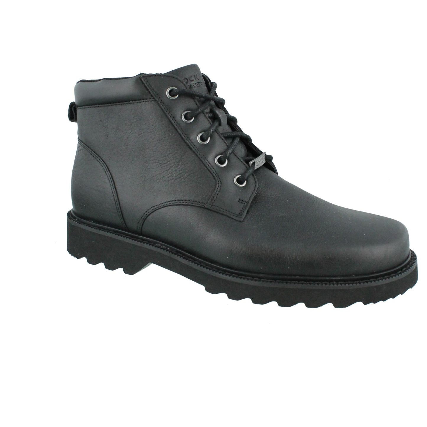 Peltz Shoes Men's Rockport Northfield Plain Toe ankle boots BLACK V75787