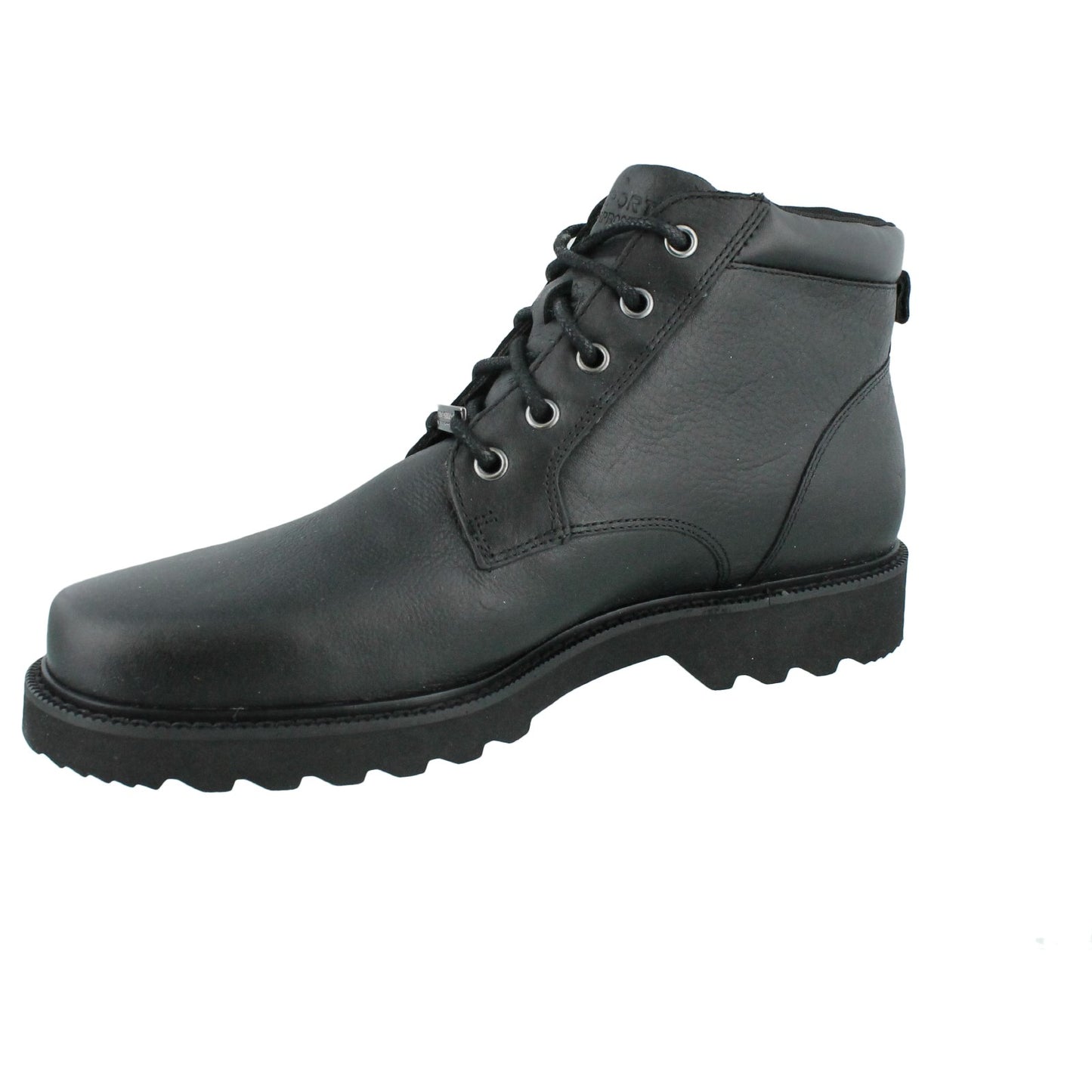 Peltz Shoes Men's Rockport Northfield Plain Toe ankle boots BLACK V75787
