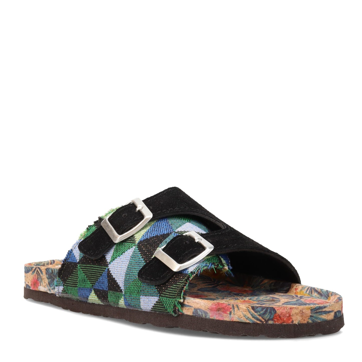Peltz Shoes Women's MUK LUKS Terra Turf Valerie Sandal BLACK VALERIE-BLACK