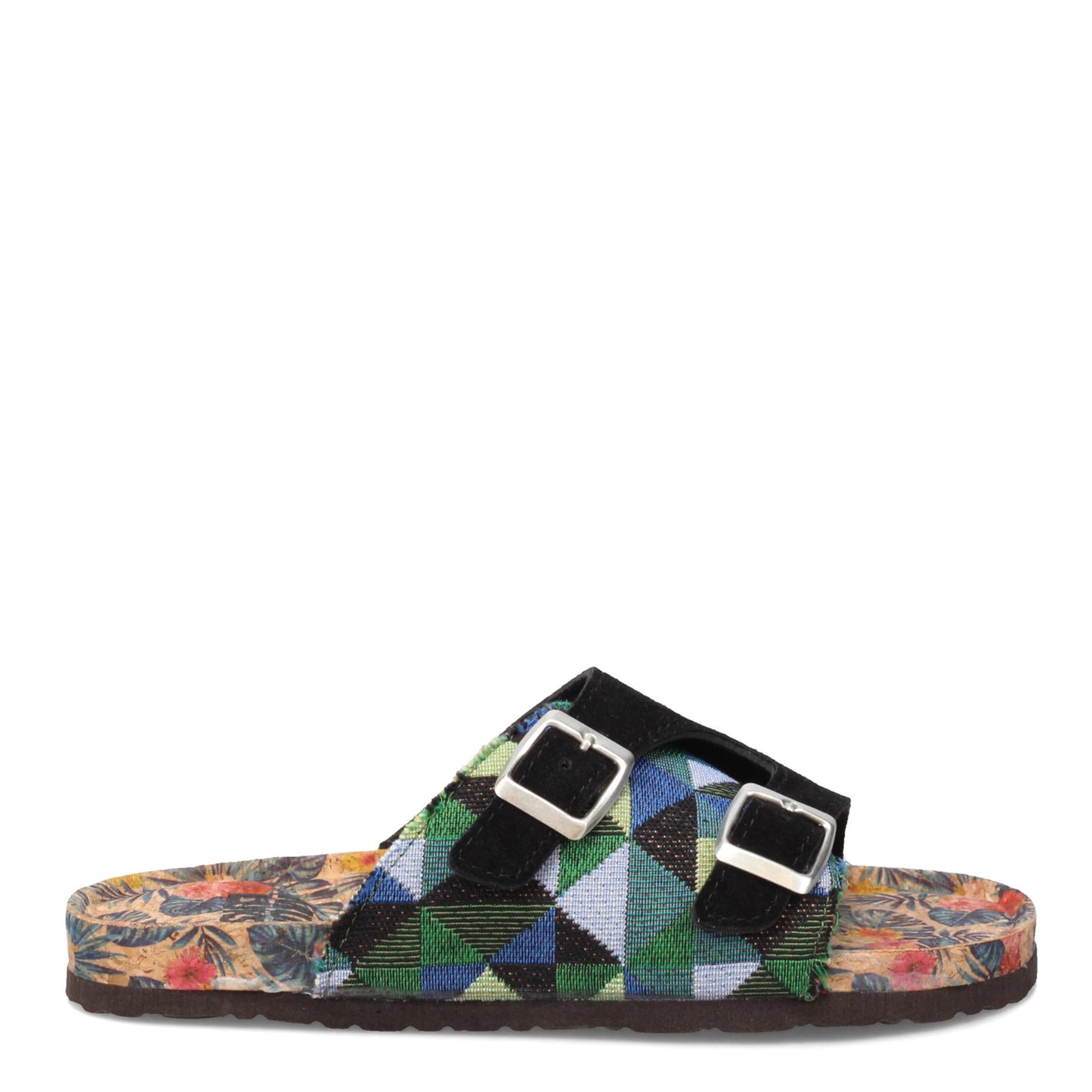 Peltz Shoes Women's MUK LUKS Terra Turf Valerie Sandal BLACK VALERIE-BLACK