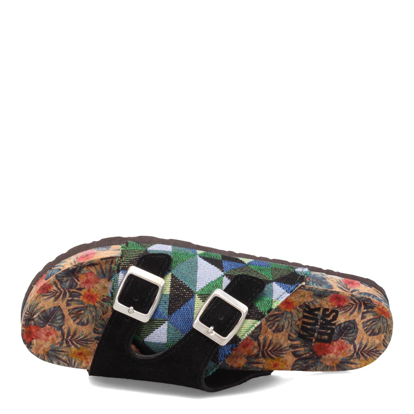 Peltz Shoes Women's MUK LUKS Terra Turf Valerie Sandal BLACK VALERIE-BLACK