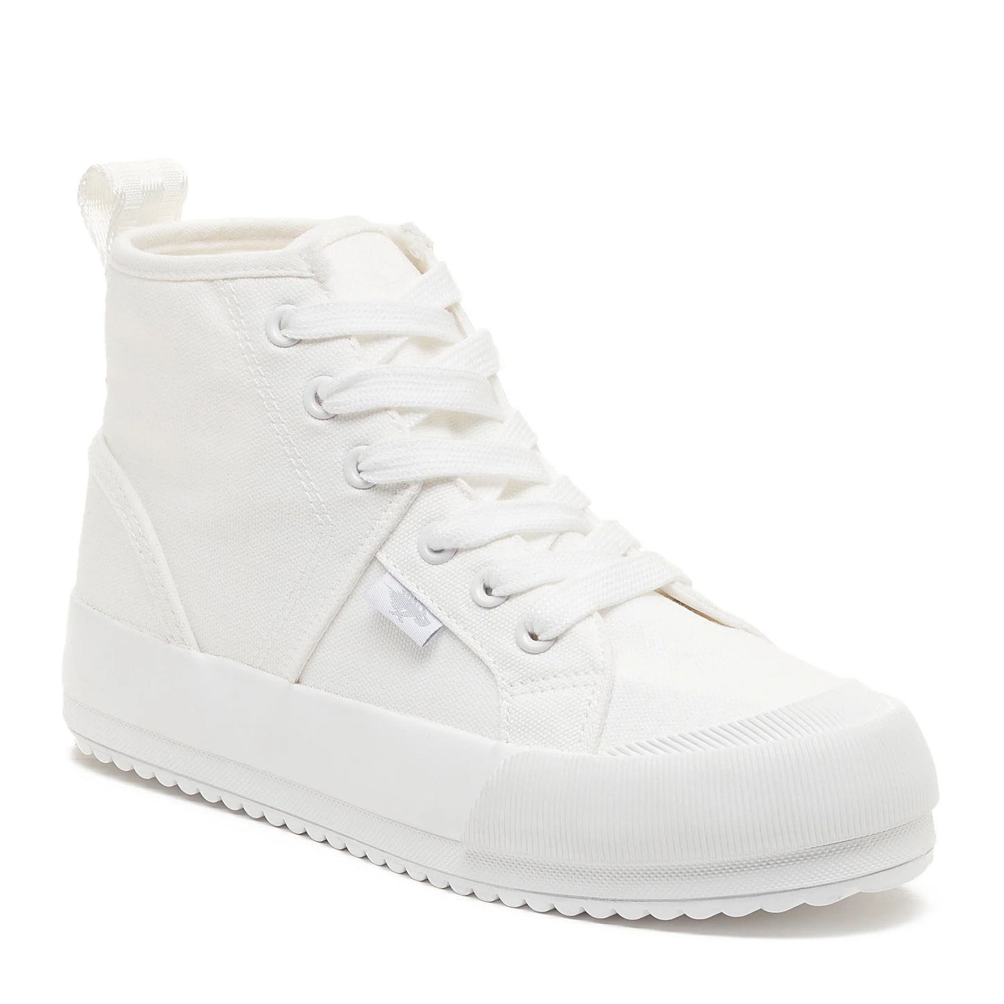 Peltz Shoes Women's Rocket Dog Vela High-Top Sneaker WHITE VELACV-199