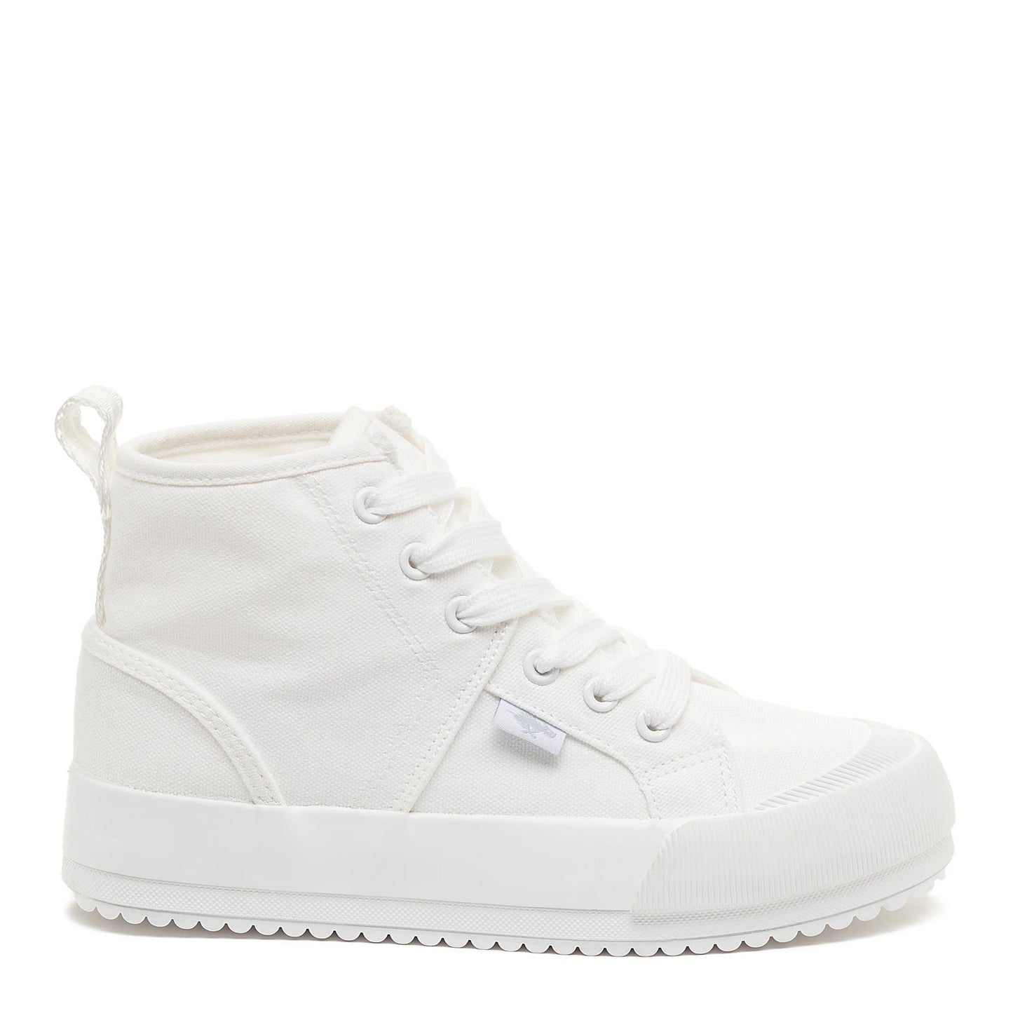 Peltz Shoes Women's Rocket Dog Vela High-Top Sneaker WHITE VELACV-199