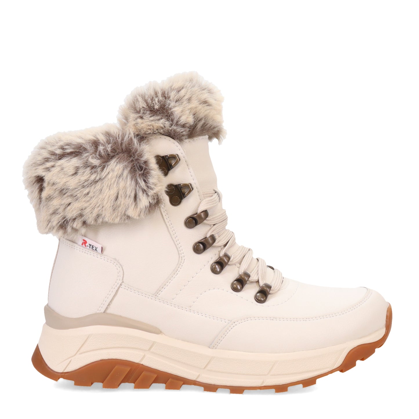 Peltz Shoes Women's Rieker Deborah Boot OFF WHITE W0063-80