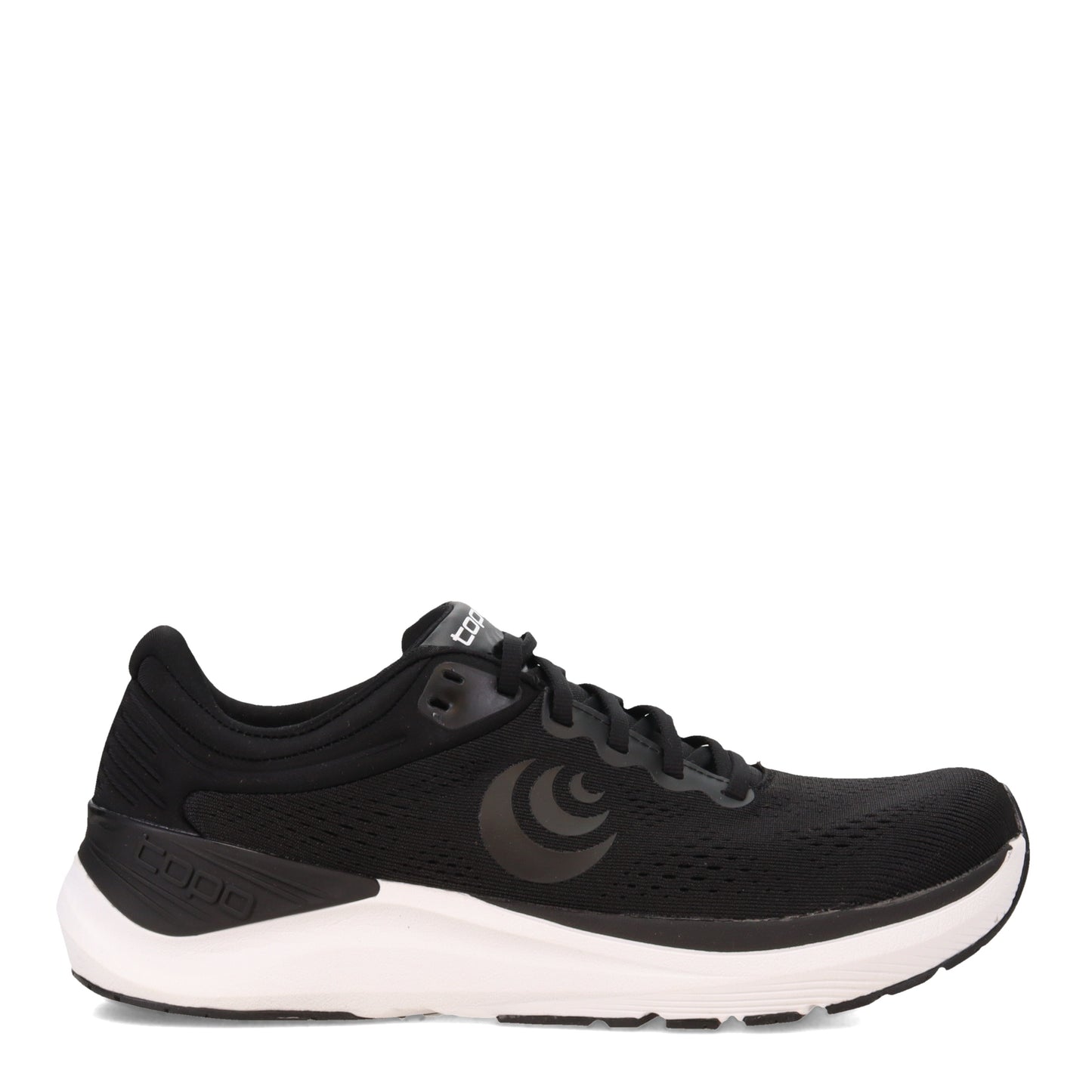 Peltz Shoes Women's Topo Ultrafly 4 Running Shoe BLACK / WHITE W056-BW