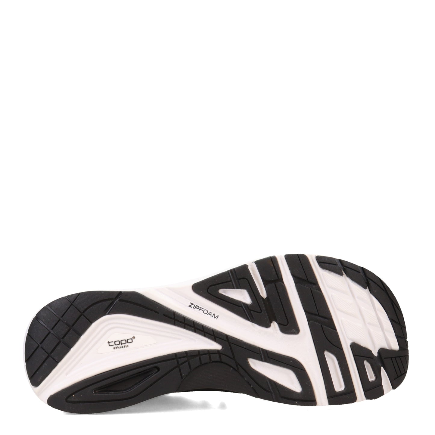 Peltz Shoes Women's Topo Ultrafly 4 Running Shoe BLACK / WHITE W056-BW