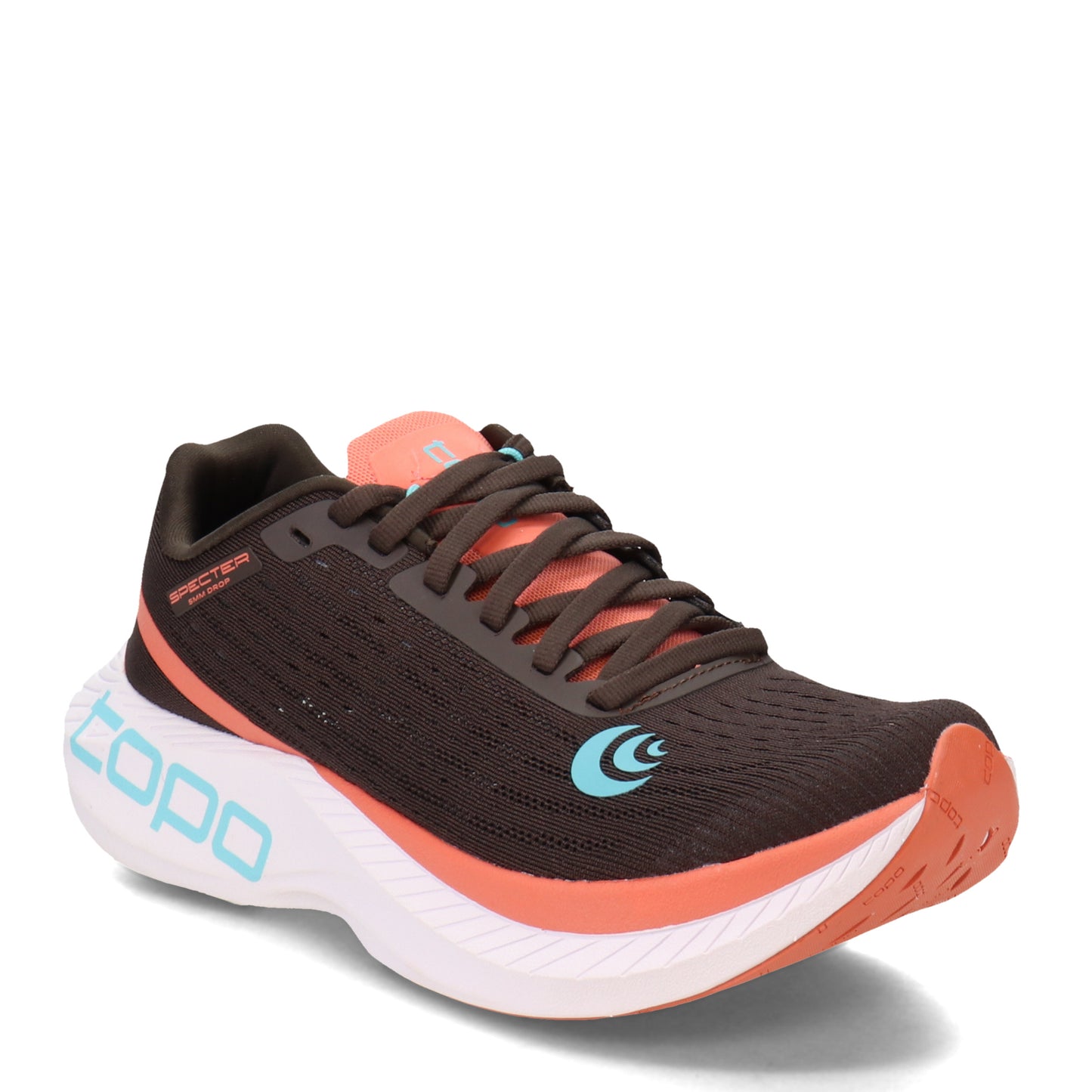 Peltz Shoes Women's Topo Athletic Specter Running Shoe ESPRESSO W058-EP