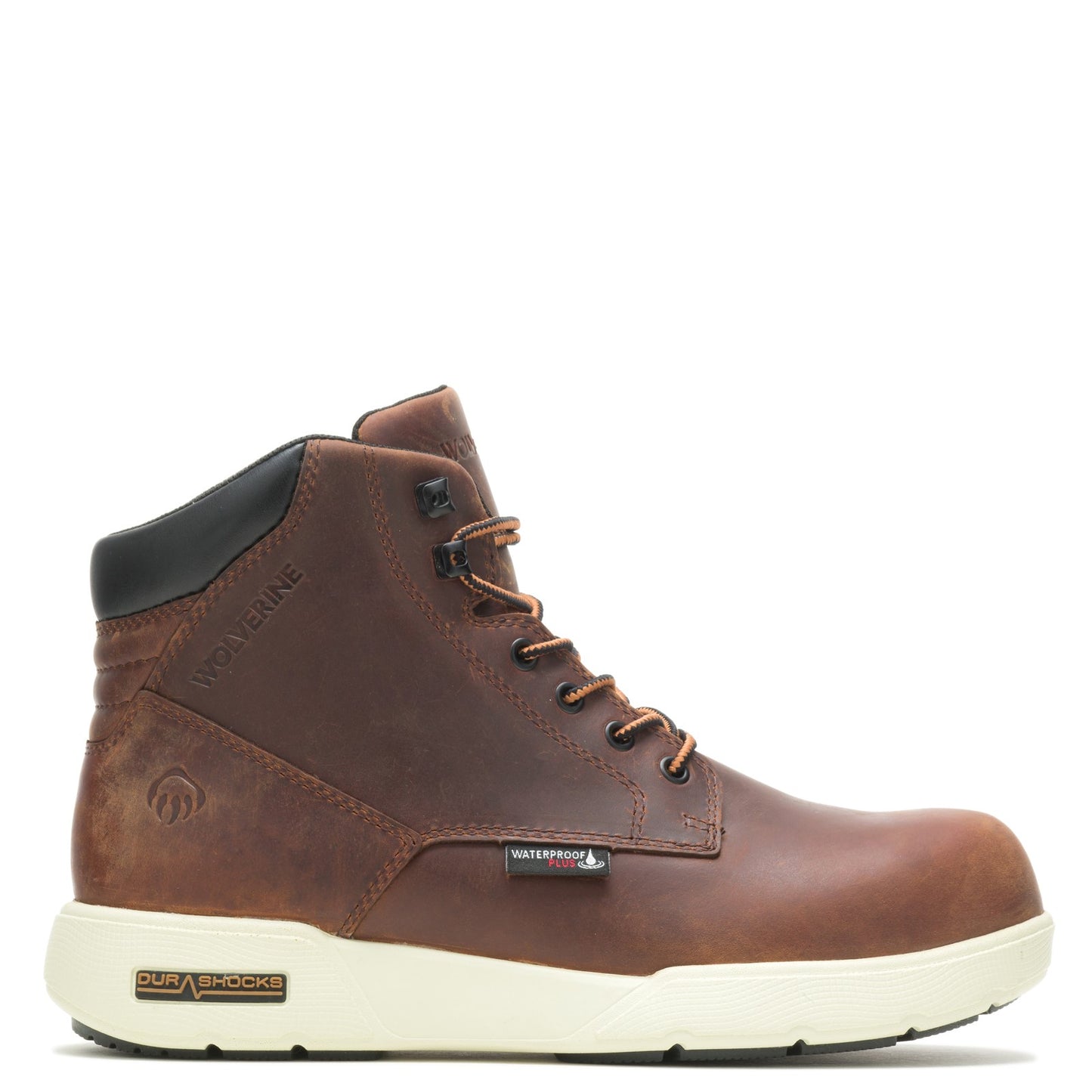 Peltz Shoes Men's Wolverine Boots Kickstart DuraShocks CT Work Boot PEANUT W080036