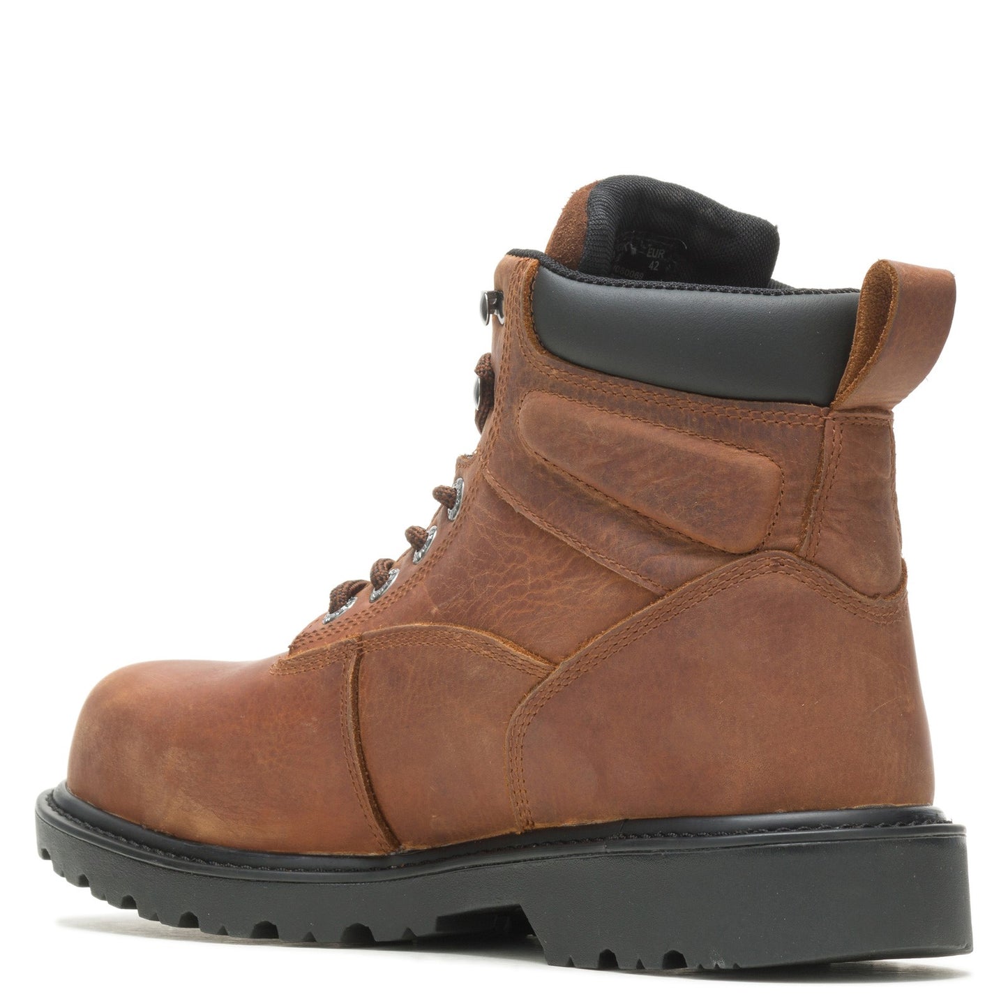 Peltz Shoes Men's Wolverine Boots Floorhand 6 inch Waterproof Steel Toe Work Boot RUST W080069