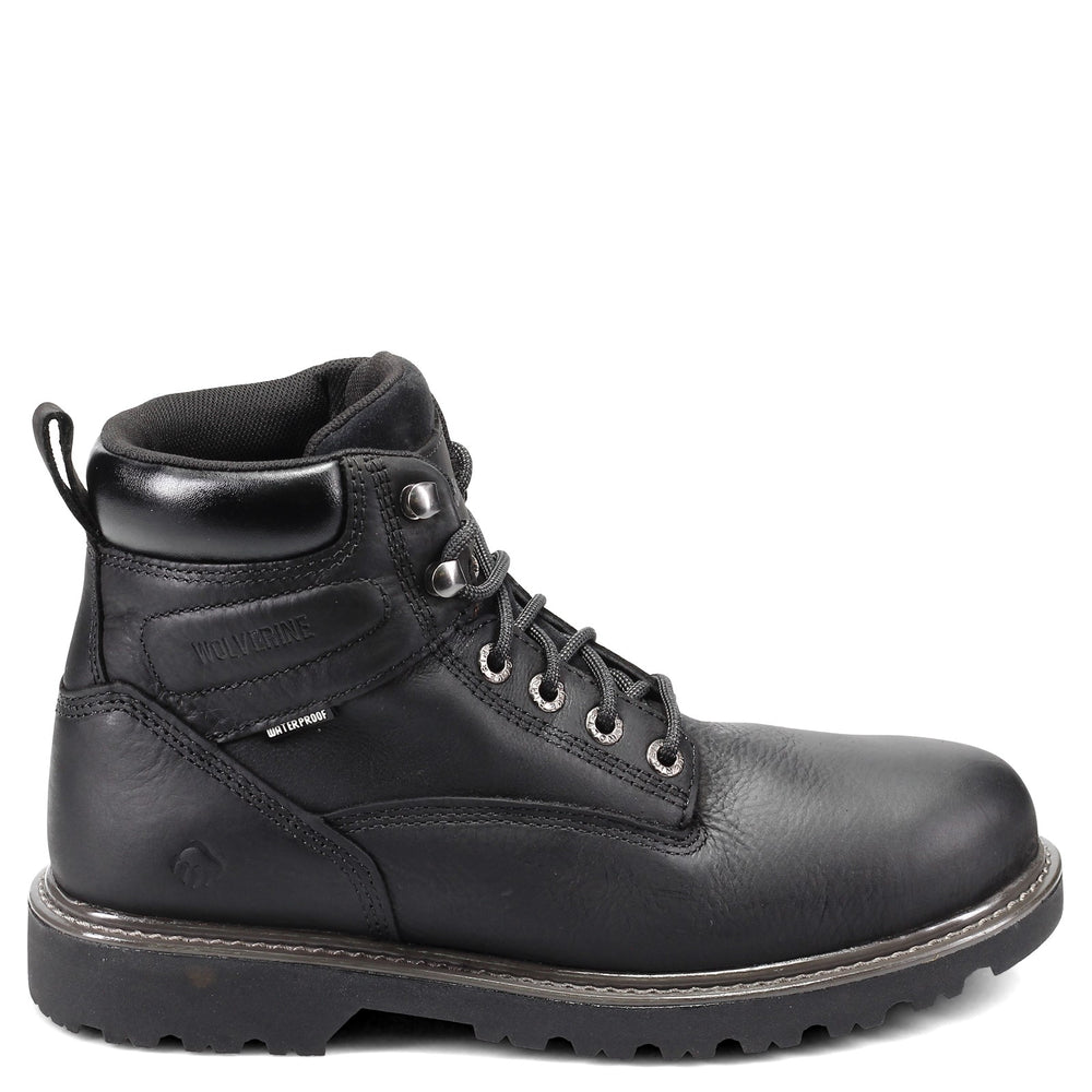 Wolverine Mens Boot Floorhand Work Lace-Up Steel Toe Leather Black Size 7 W10691 Wolverine Men main image 2