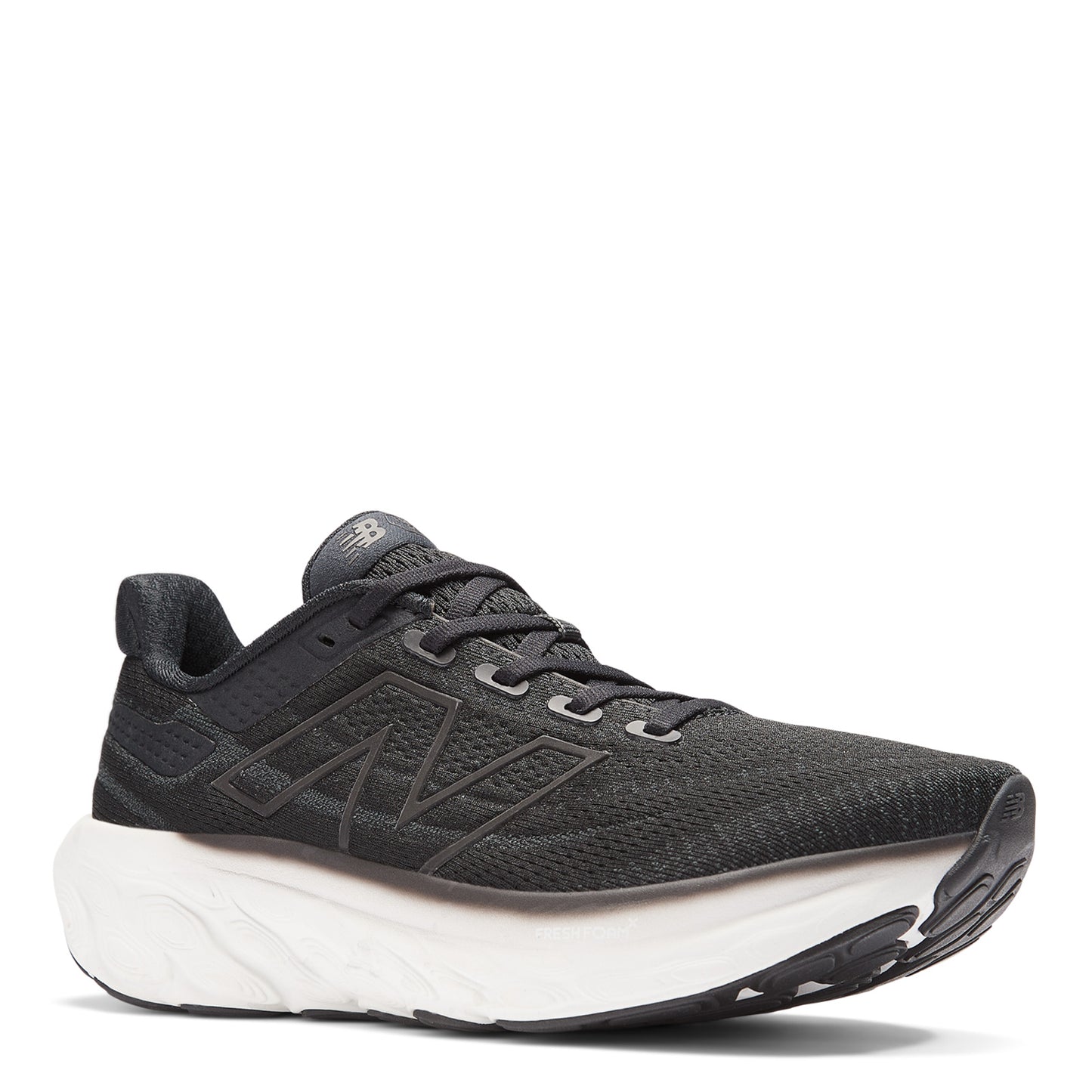 Peltz Shoes Women's New Balance 1080v13 Fresh Foam X Running Shoe BLACK WHITE W1080K13