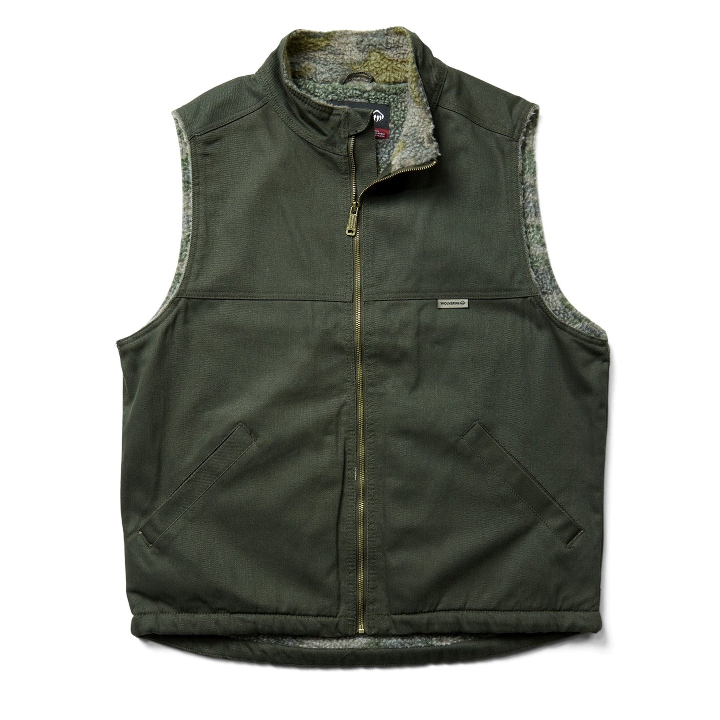 Peltz Shoes Men's Wolverine Upland Vest OLIVE W1105500-341