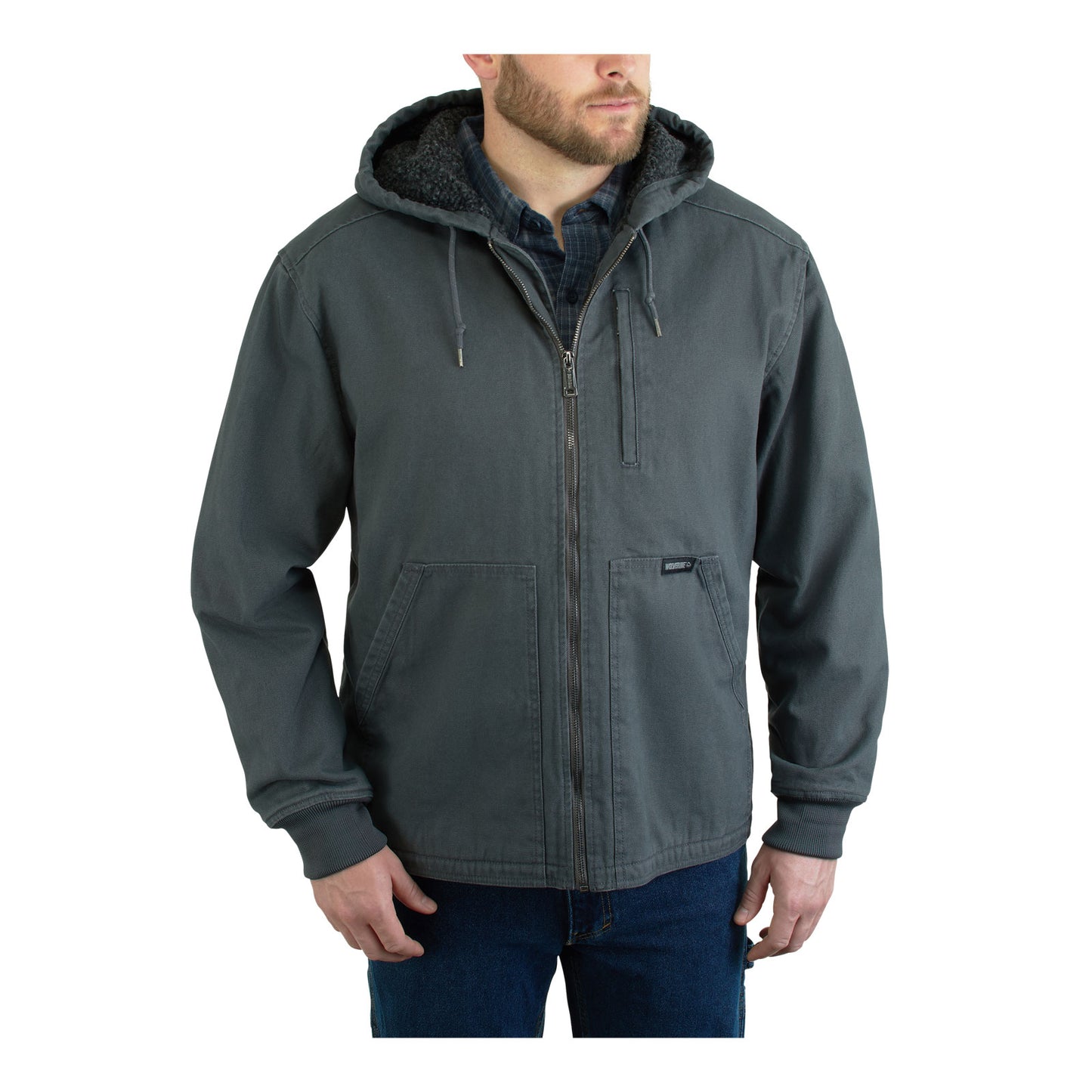 Peltz Shoes Men's Wolverine Sturgis Jacket GRANITE W1206490-045