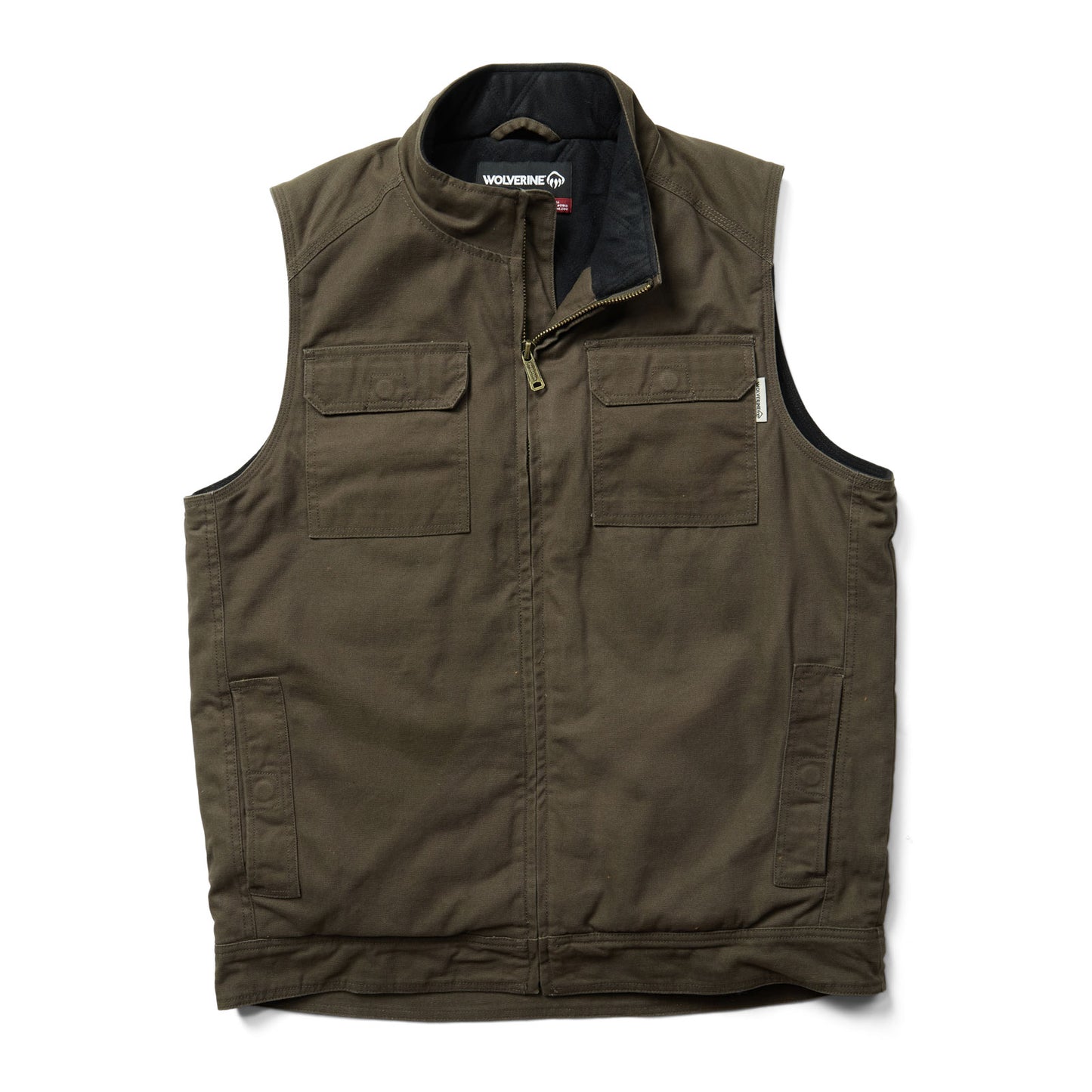 Peltz Shoes Men's Wolverine Lockhart Vest BLACK OLIVE W1208650-241