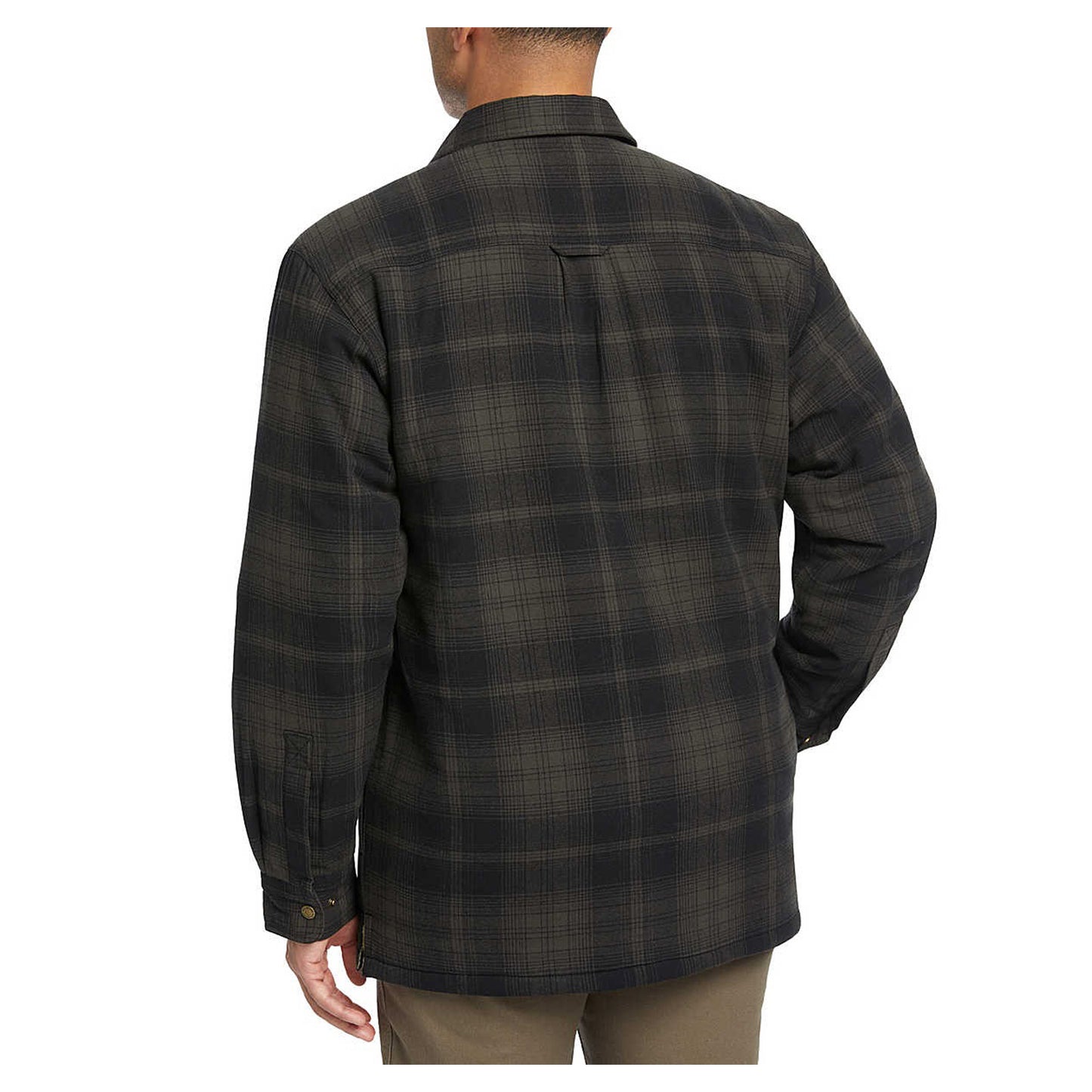 Peltz Shoes Men's Wolverine Hastings Sherpa Lined Shirt Jac Shadow Gray W1211550-051