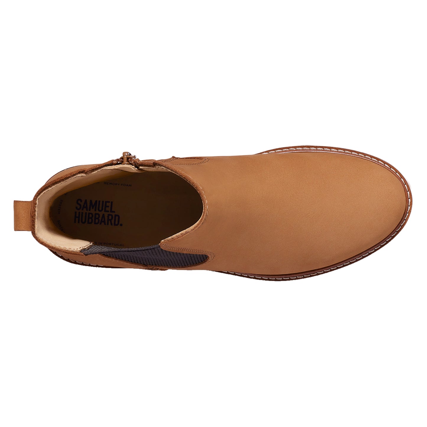 Peltz Shoes Women’s Samuel Hubbard Van Ness Boot Tan Nubuck W1500-118
