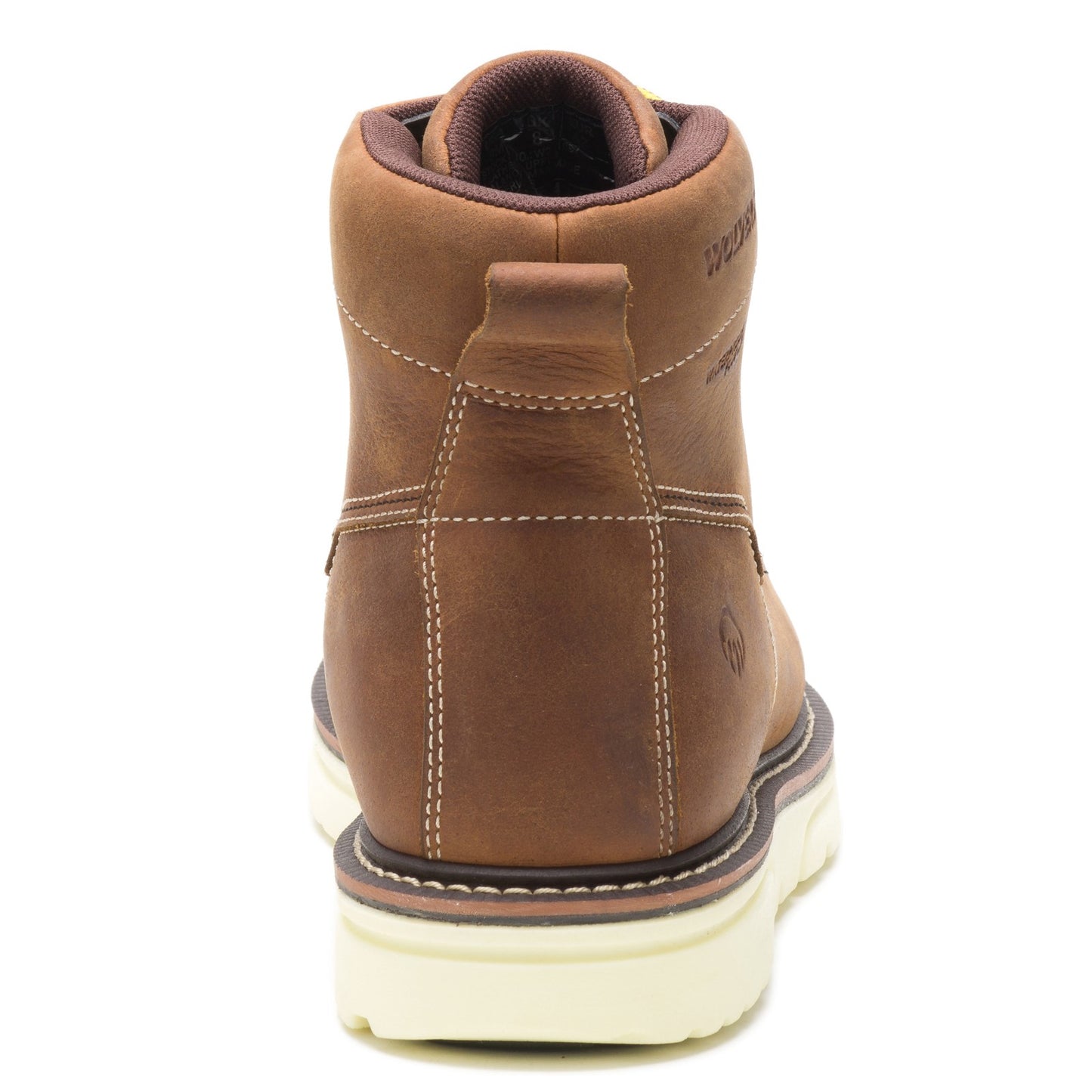 Peltz Shoes Men's Wolverine Boots I-90 Durashocks Moc-Toe Work Boot TAN W201097