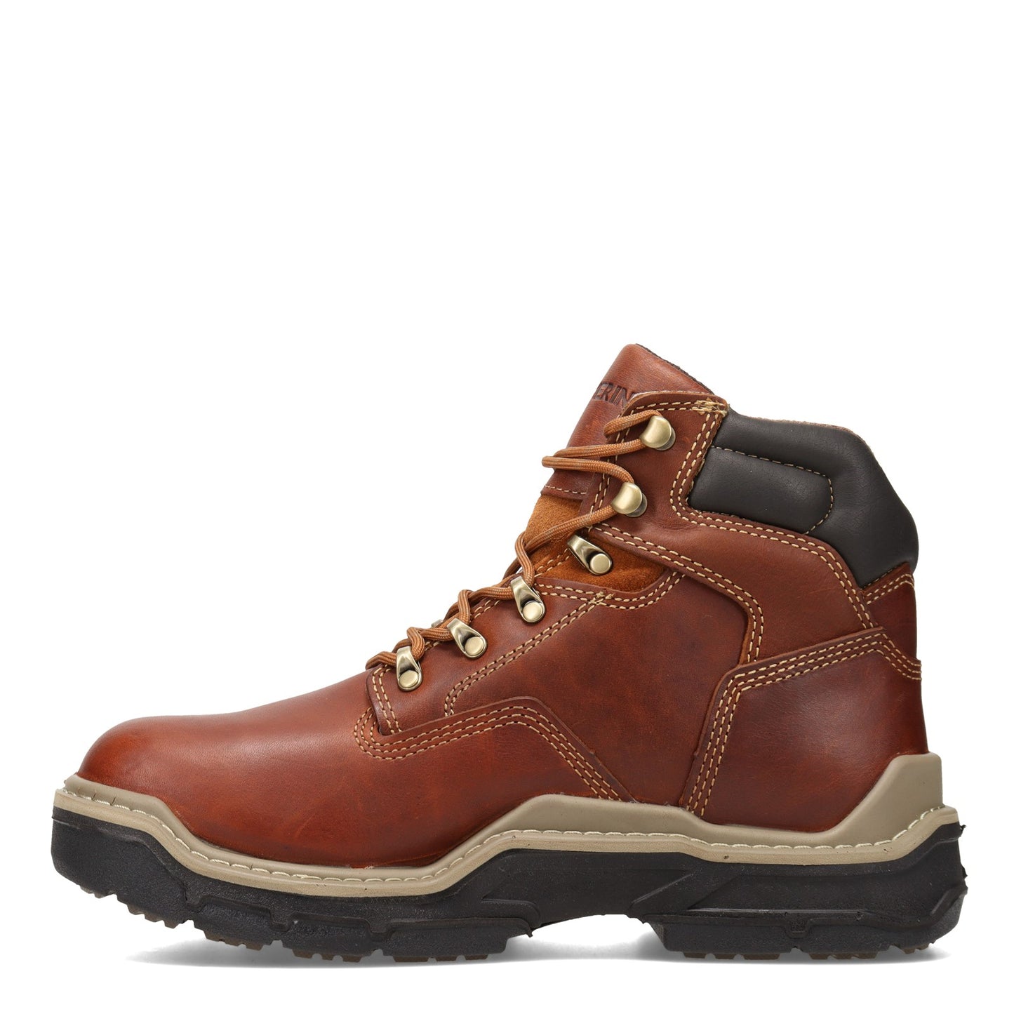 Peltz Shoes Men's Wolverine Boots Raider Durashocks 6in Work Boot PEANUT W210057