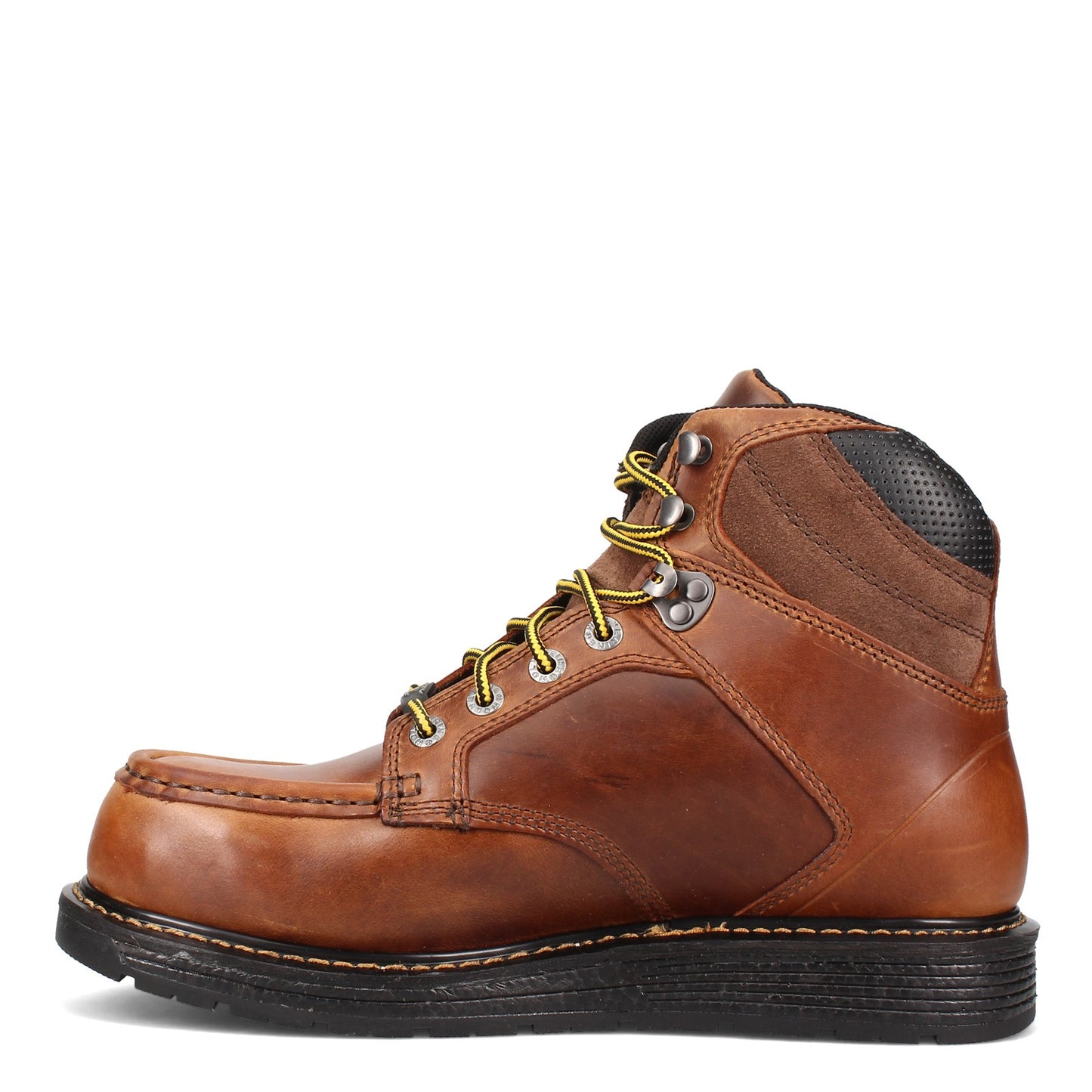 Peltz Shoes Men's Wolverine Boots Hellcat Ultraspring Moc Toe Wedge Comp Toe Work Boot TOBACCO W211001