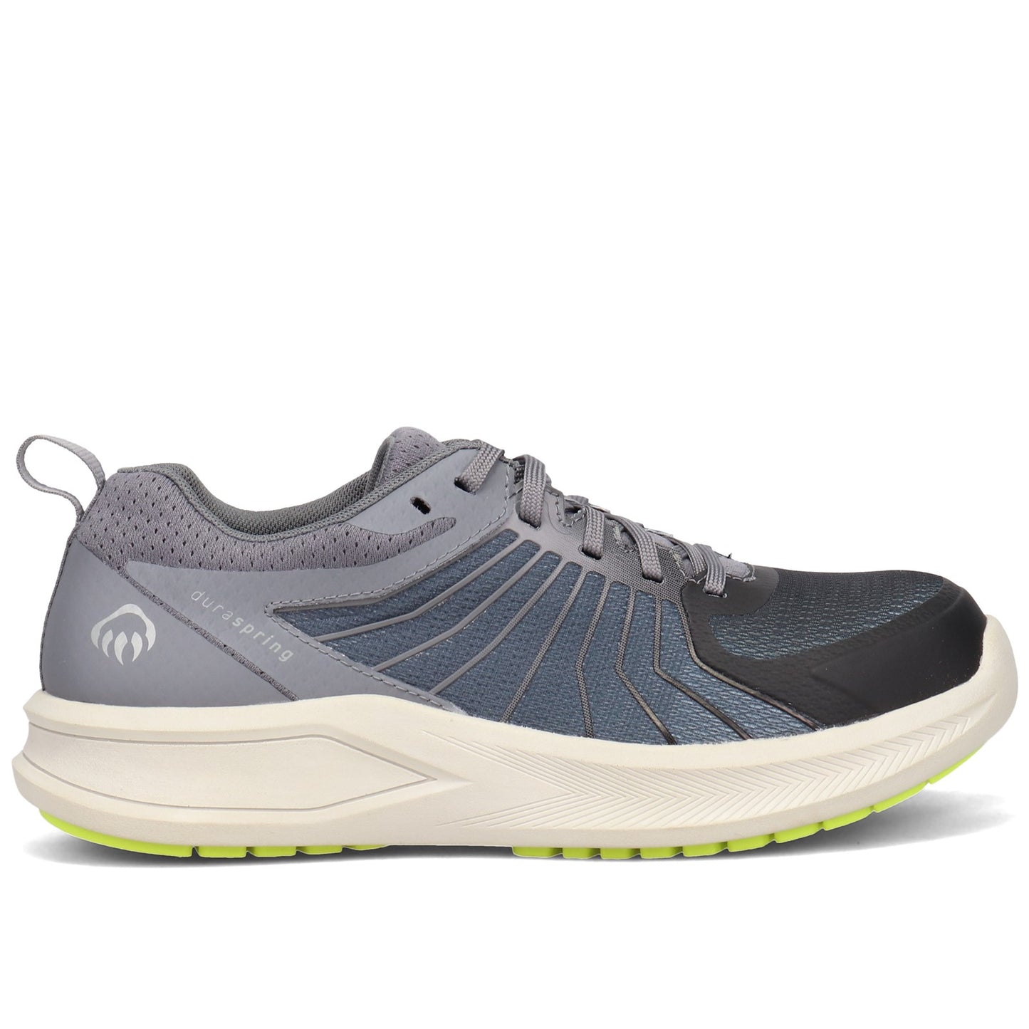 Peltz Shoes Men's Wolverine Bolt Vent Durashocks Work Shoe BLACK / GRAY W211004