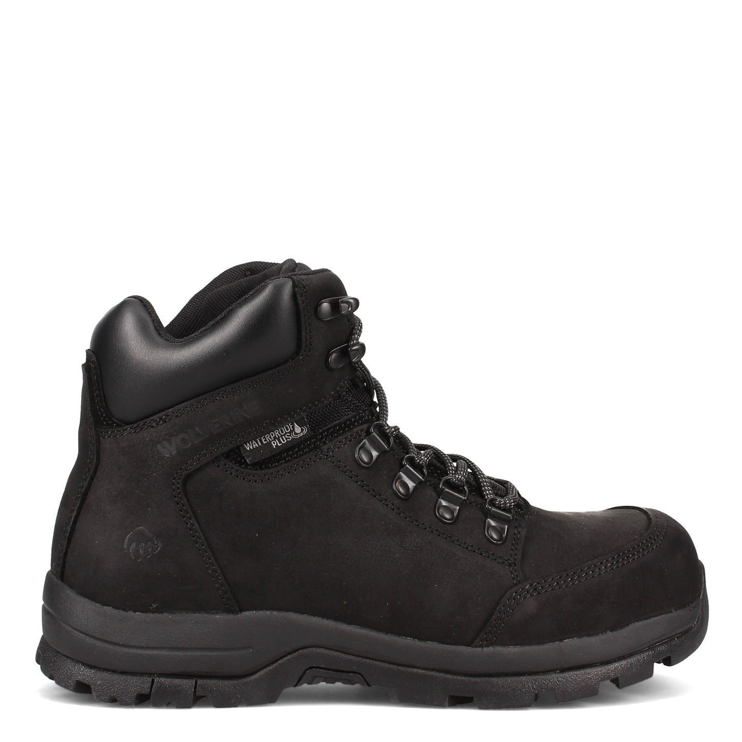 Peltz Shoes Men's Wolverine Boots Grayson Mid Waterproof Steel Toe Boot BLACK W211042